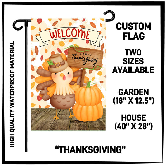 GH2F - Thanksgiving Garden/House Flag - Preorder ETA: Early Dec