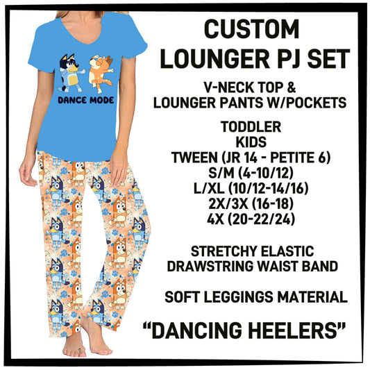 LN3S - Dancing Heelers PJ Lounger Set - Preorder ETA: Early Dec