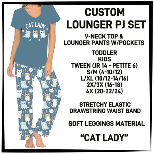 LN3S - Cat Lady PJ Lounger Set - Preorder ETA: Early Dec