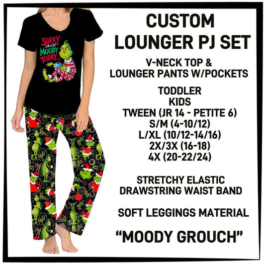 LN3S - Moody Grouch PJ Lounger Set - Preorder ETA: Early Dec