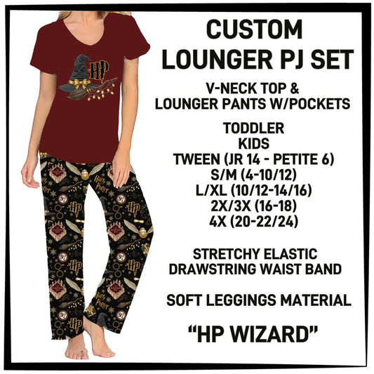 LN3S - HP Wizard PJ Lounger Set - Preorder ETA: Early Dec