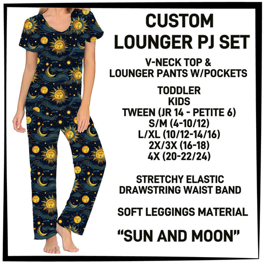 LN3S - Sun and Moon PJ Lounger Set - Preorder ETA: Early Dec