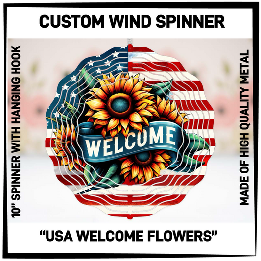 WP4S - USA Welcome Flowers Wind Spinners - Preorder Closing 2/26 ETA: Late April