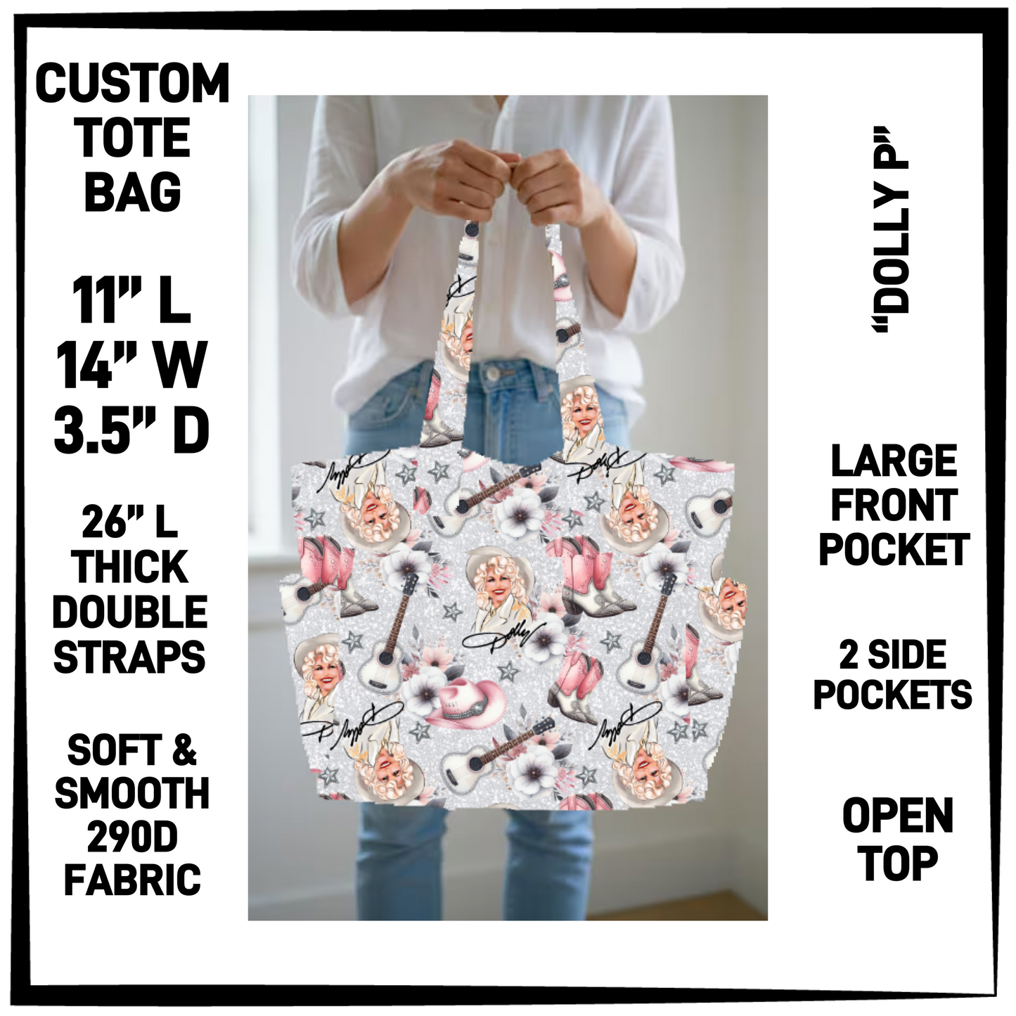 N2TB - Dolly P Custom Tote Bag - Preorder Closing 7/22 ETA: Late Sept