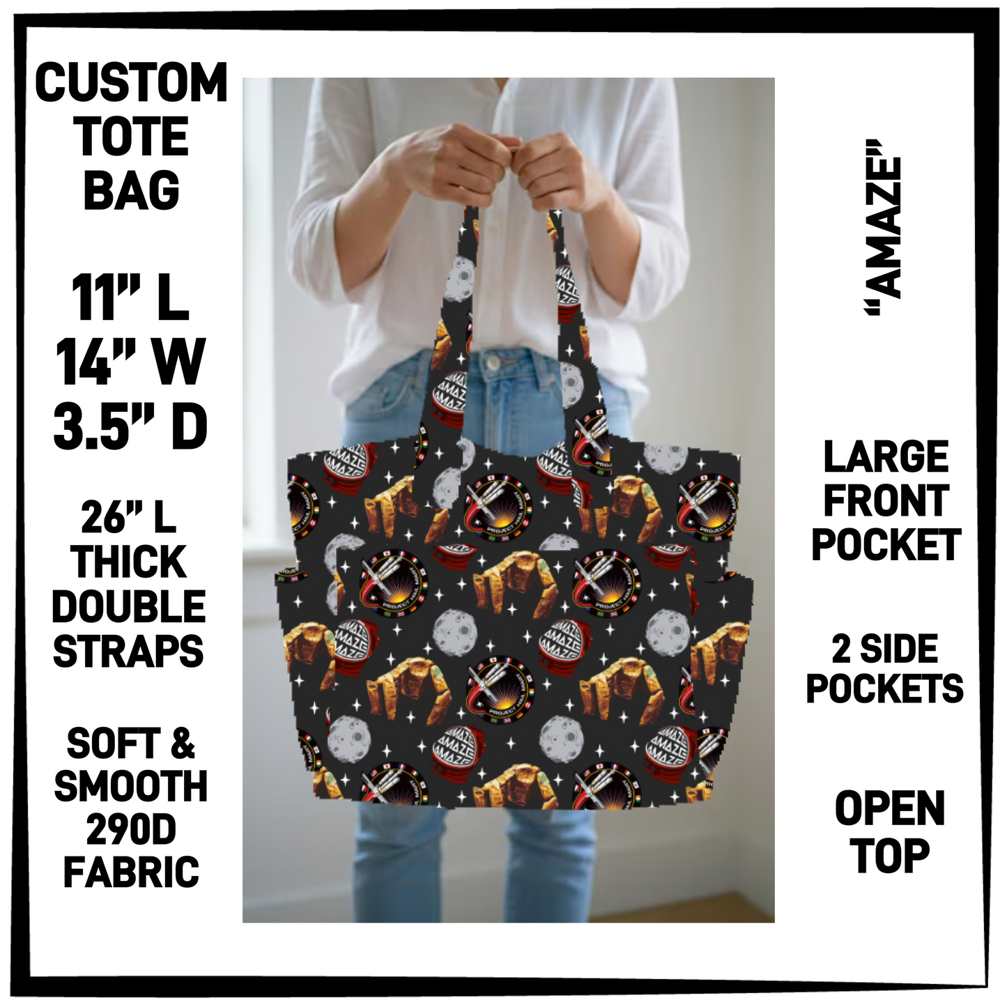 N2TB - Amaze Custom Tote Bag - Preorder Closing 7/22 ETA: Late Sept