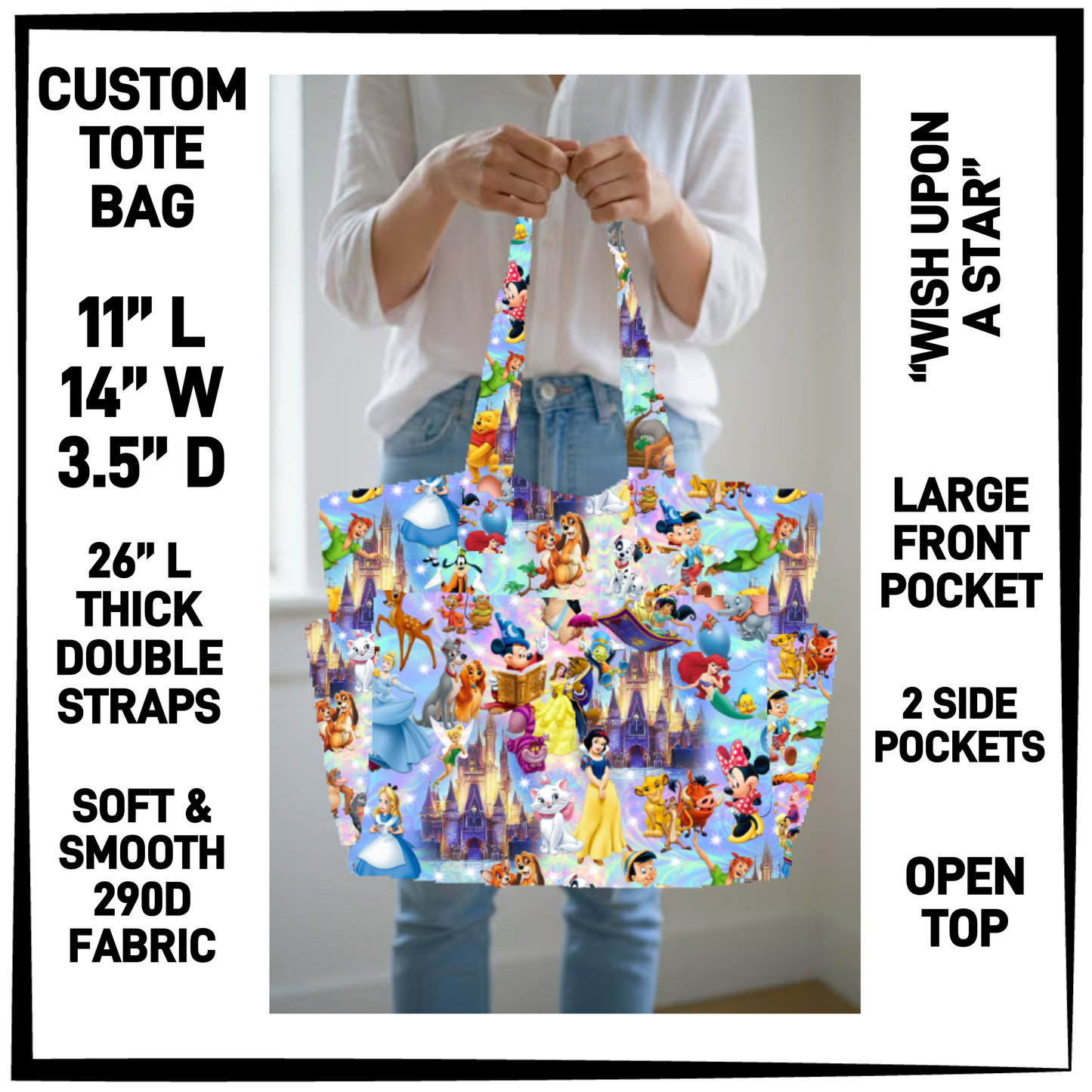 N2TB - Wish Upon A Star Custom Tote Bag - Preorder Closing 7/22 ETA: Late Sept