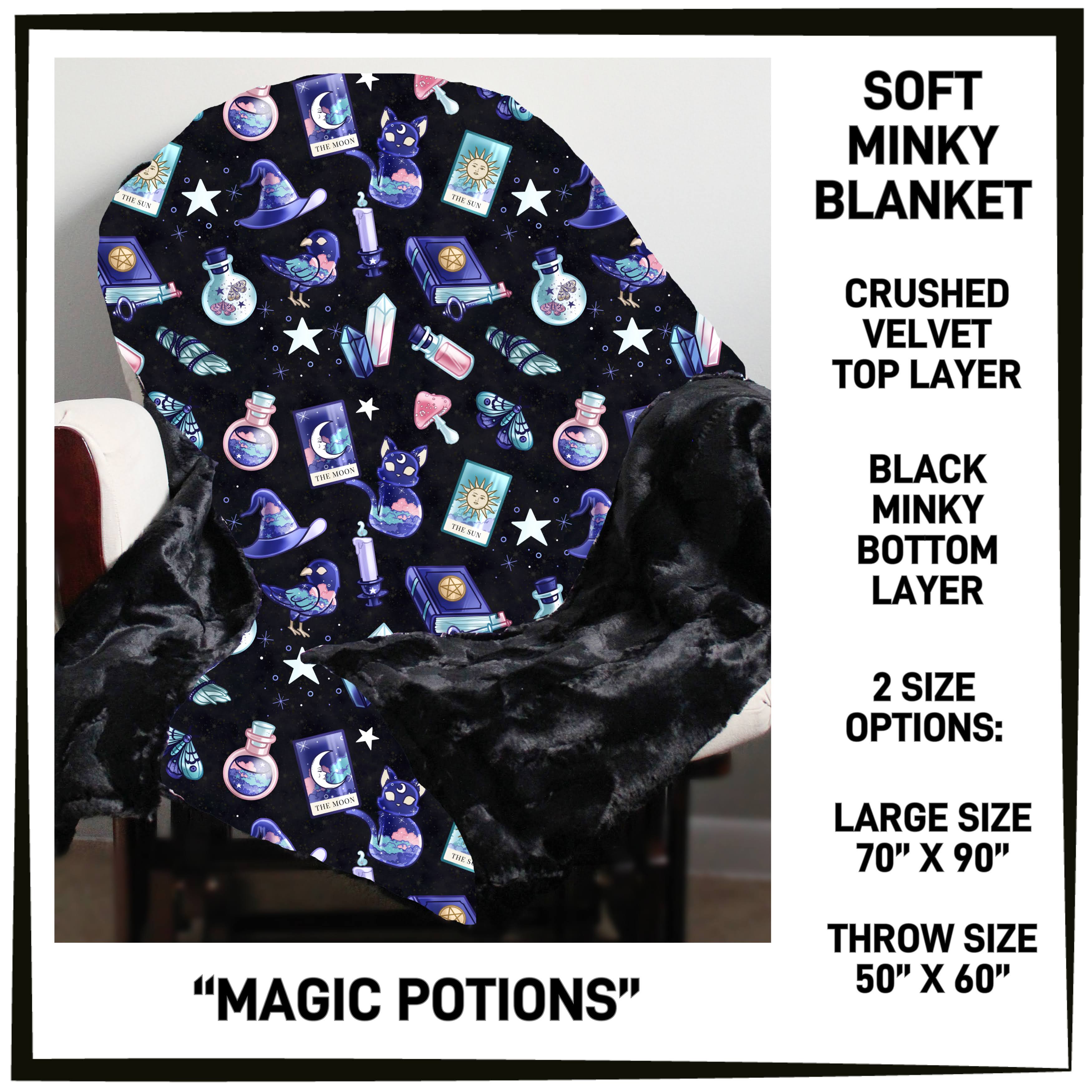 MK7B - Magic Potions Minky Blanket - Preorder ETA: Late Dec