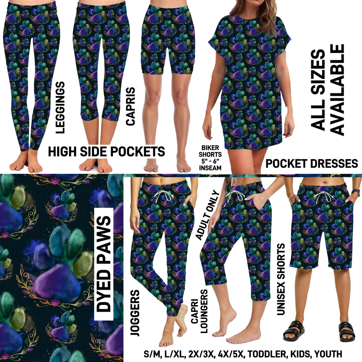 288BT - Dyed Paws - Preorder Closing 3/29 ETA: Late May