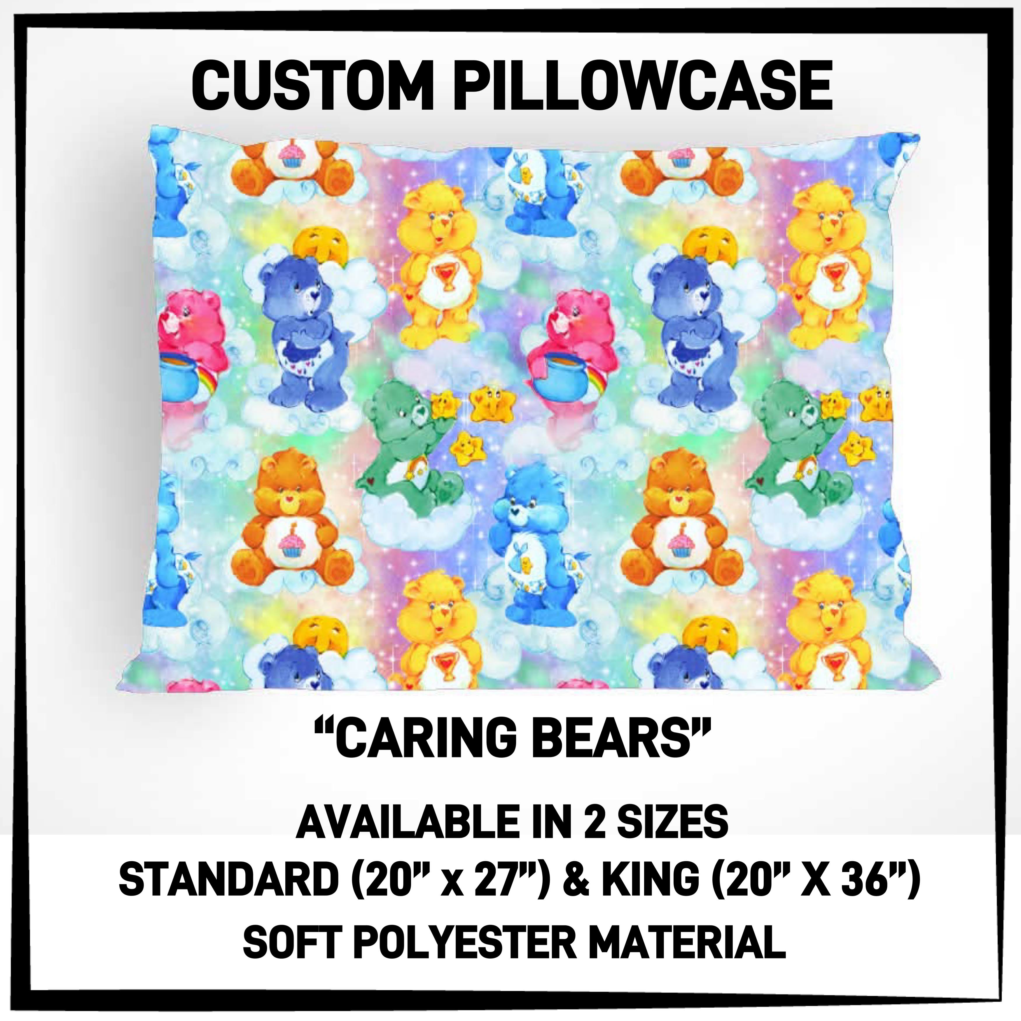 PW15 - Caring Bears Pillowcase - Preorder ETA: Late May