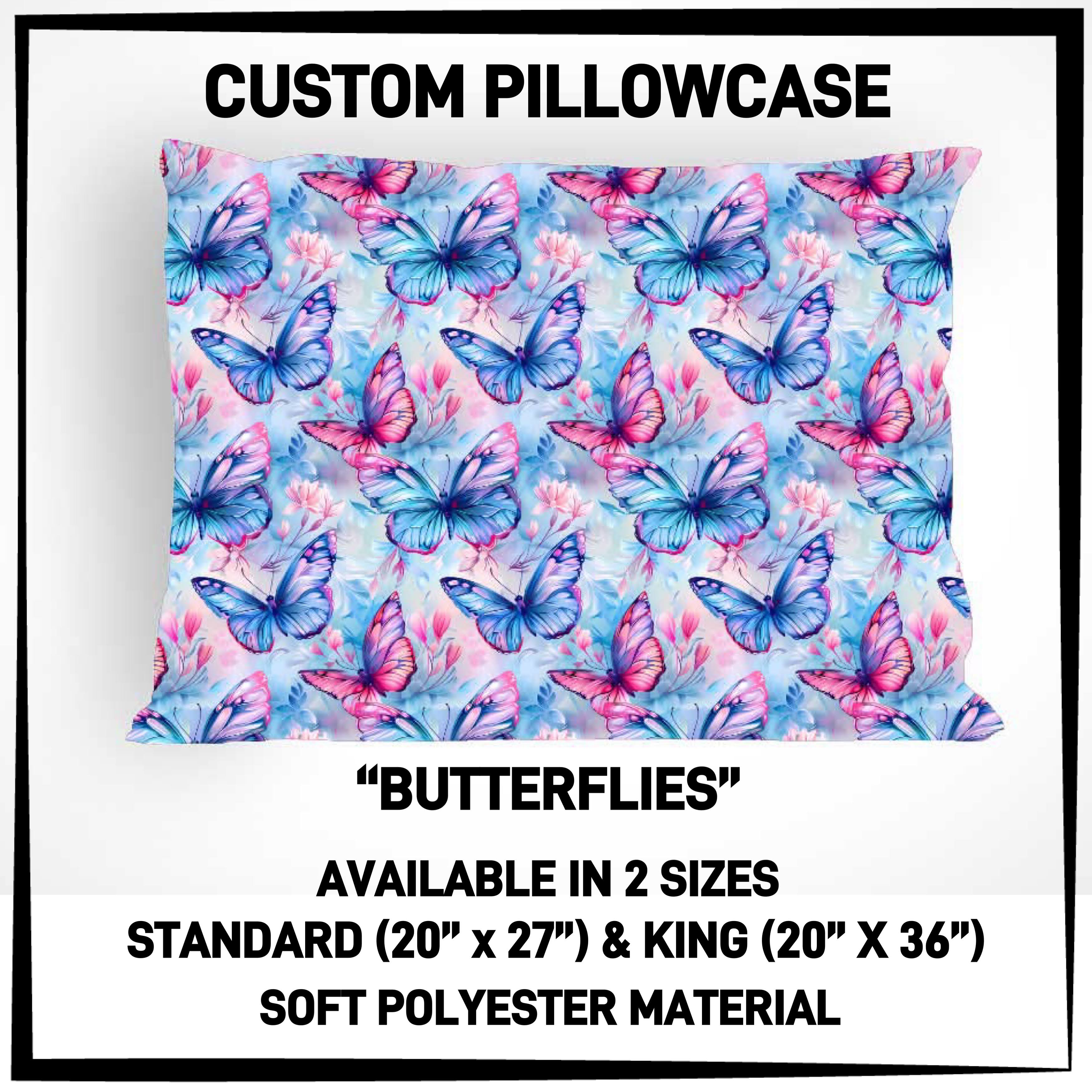 PW15 - Butterflies Pillowcase - Preorder ETA: Late May