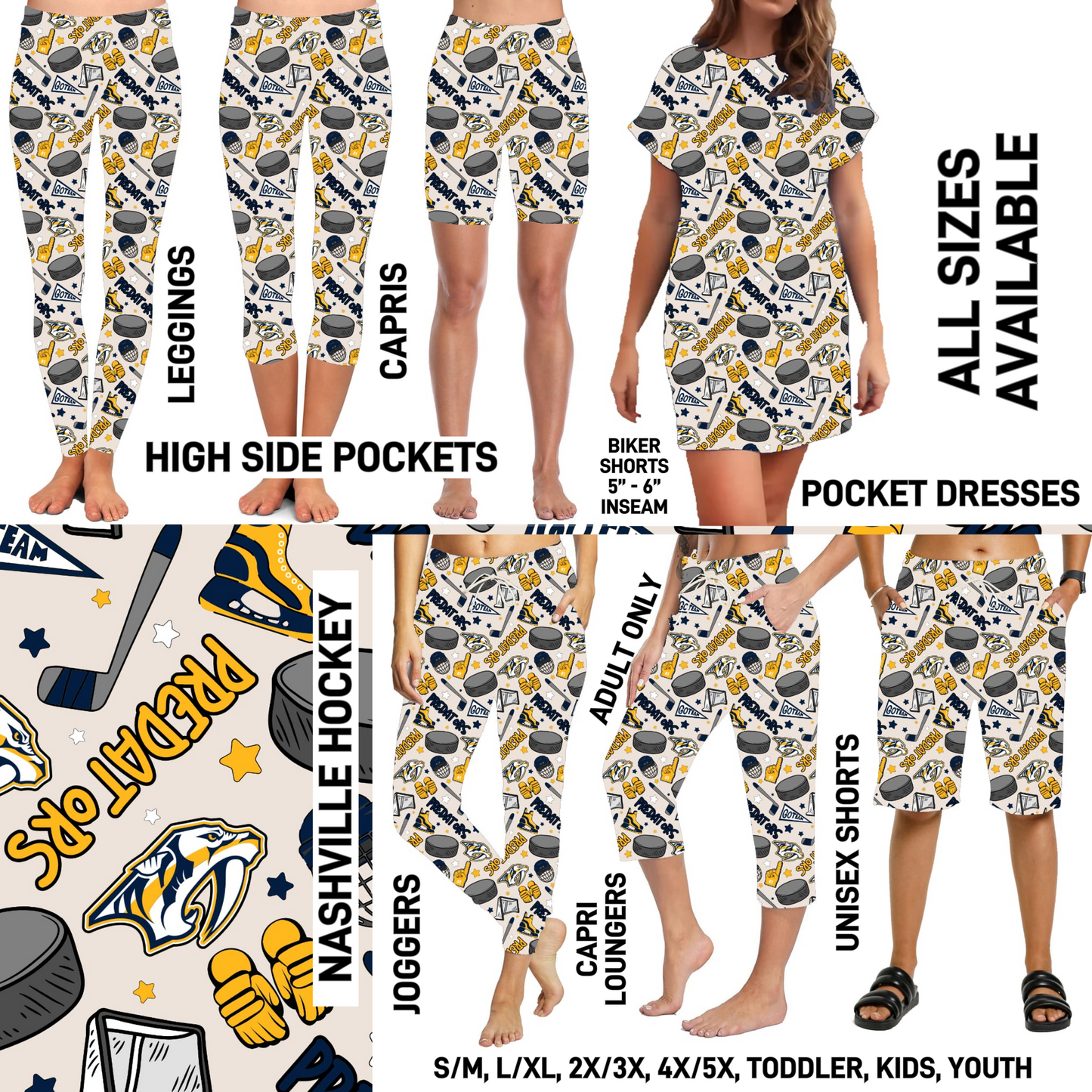 HB7H - Nashville Hockey - Preorder Closing 8/9 ETA: Early Oct