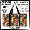 CP2T - Floral Kitty Collapsible Tote - Preorder ETA: Late May