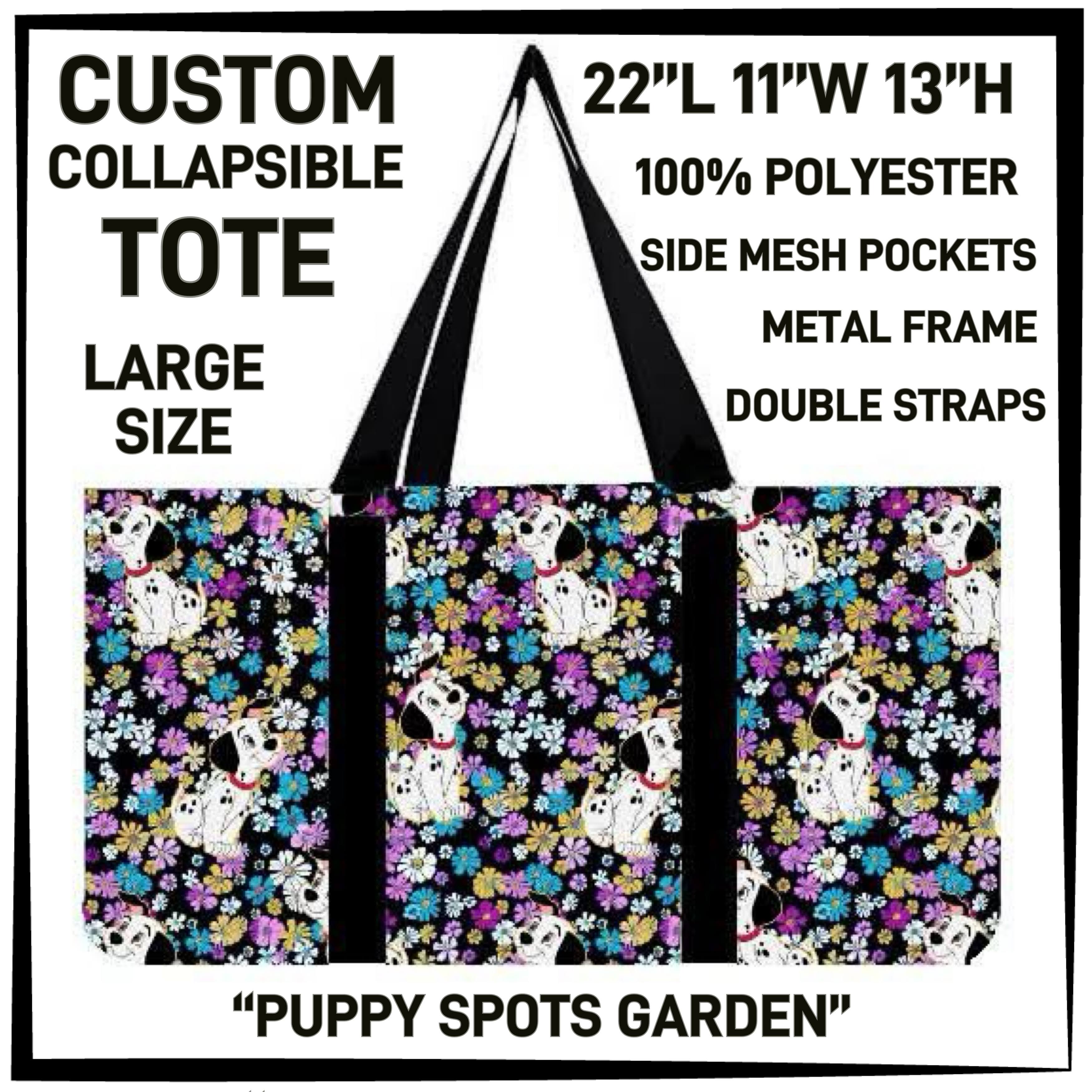 CP2T - Puppy Spots Garden Collapsible Tote - Preorder ETA: Late May