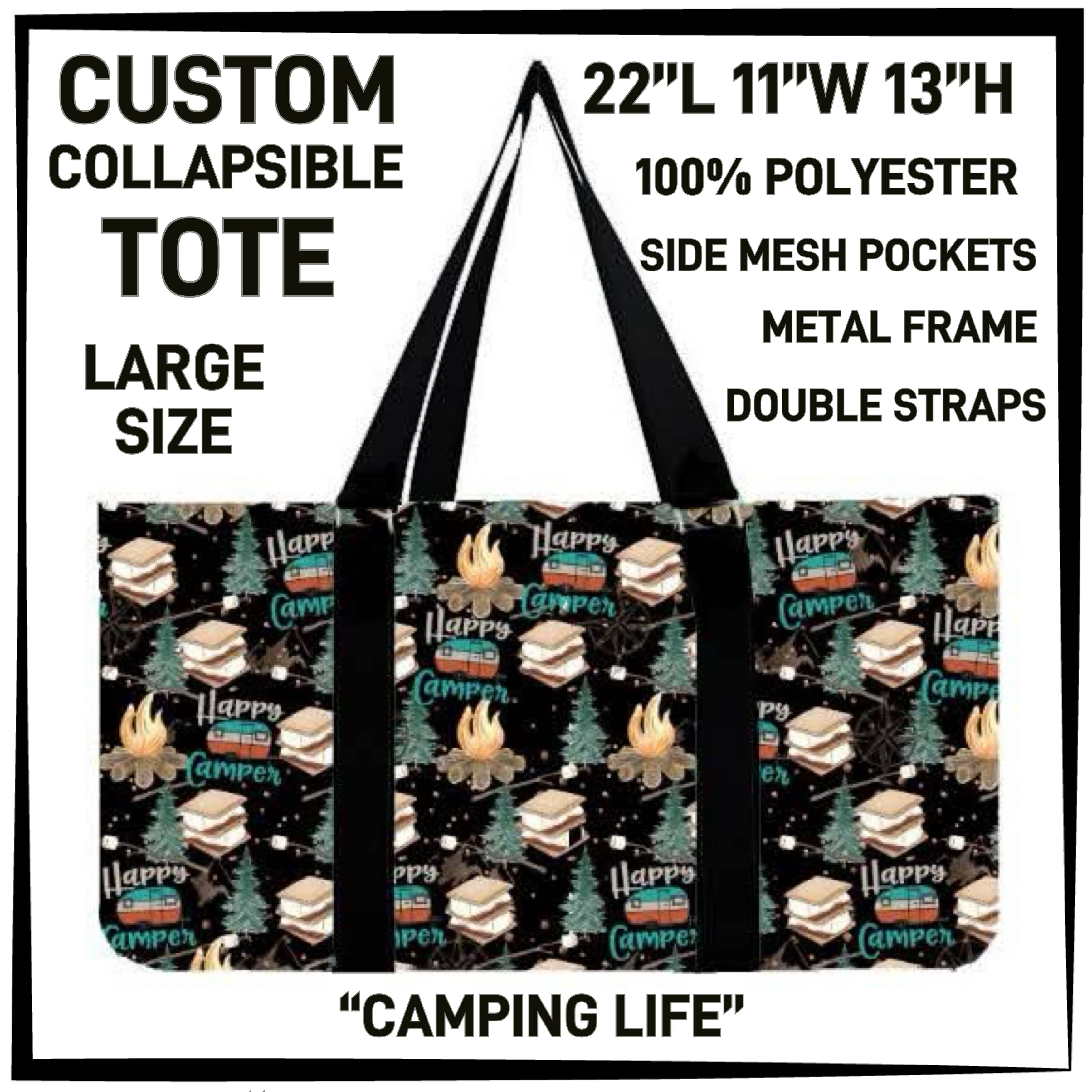 CP2T - Camping Life Collapsible Tote - Preorder ETA: Late May