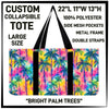 CP2T - Bright Palm Trees Collapsible Tote - Preorder ETA: Late May