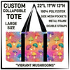 CP2T - Vibrant Mushrooms Collapsible Tote - Preorder ETA: Late May