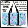 CP2T - Starfish & Shells Collapsible Tote - Preorder ETA: Late May