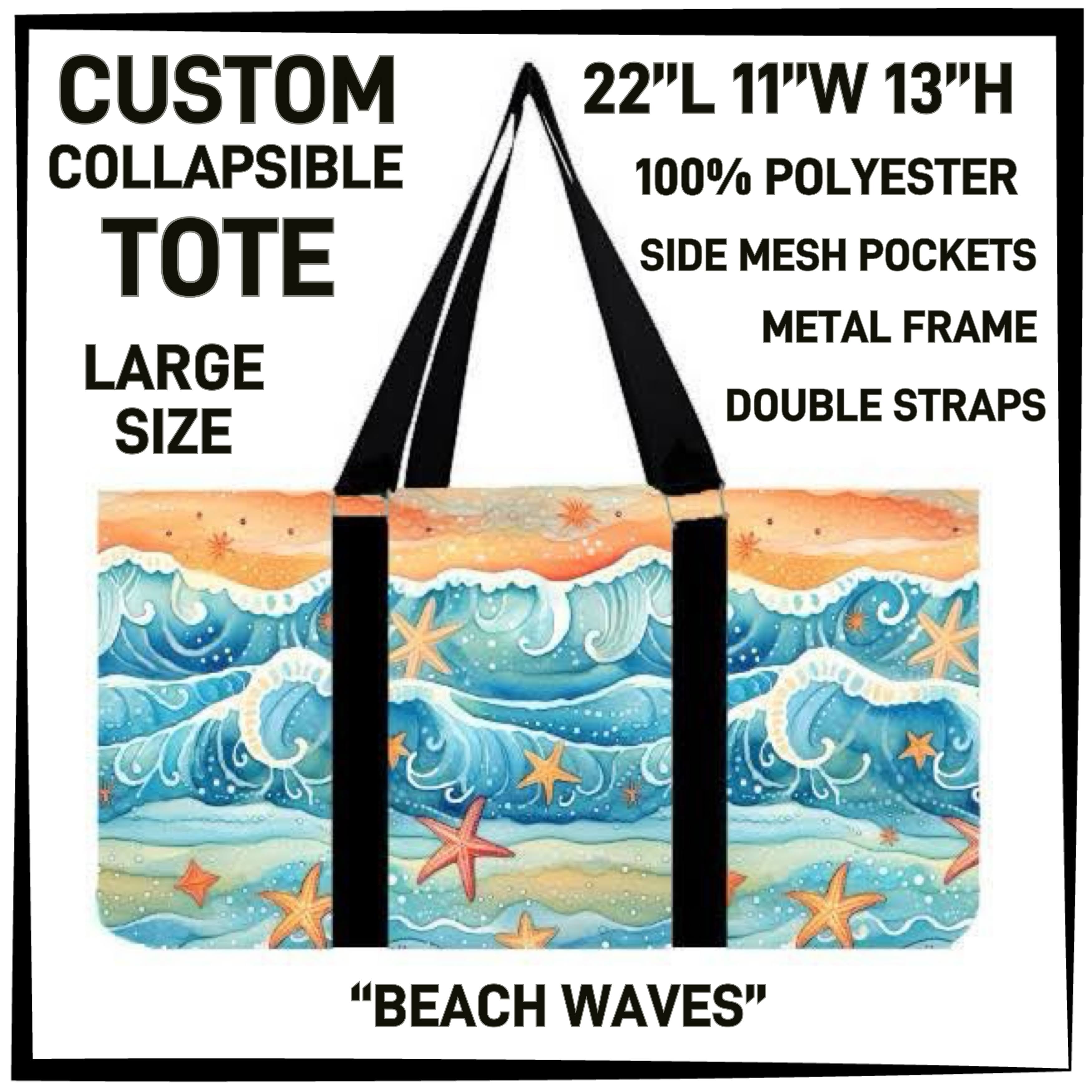 CP2T - Beach Waves Collapsible Tote - Preorder ETA: Late May