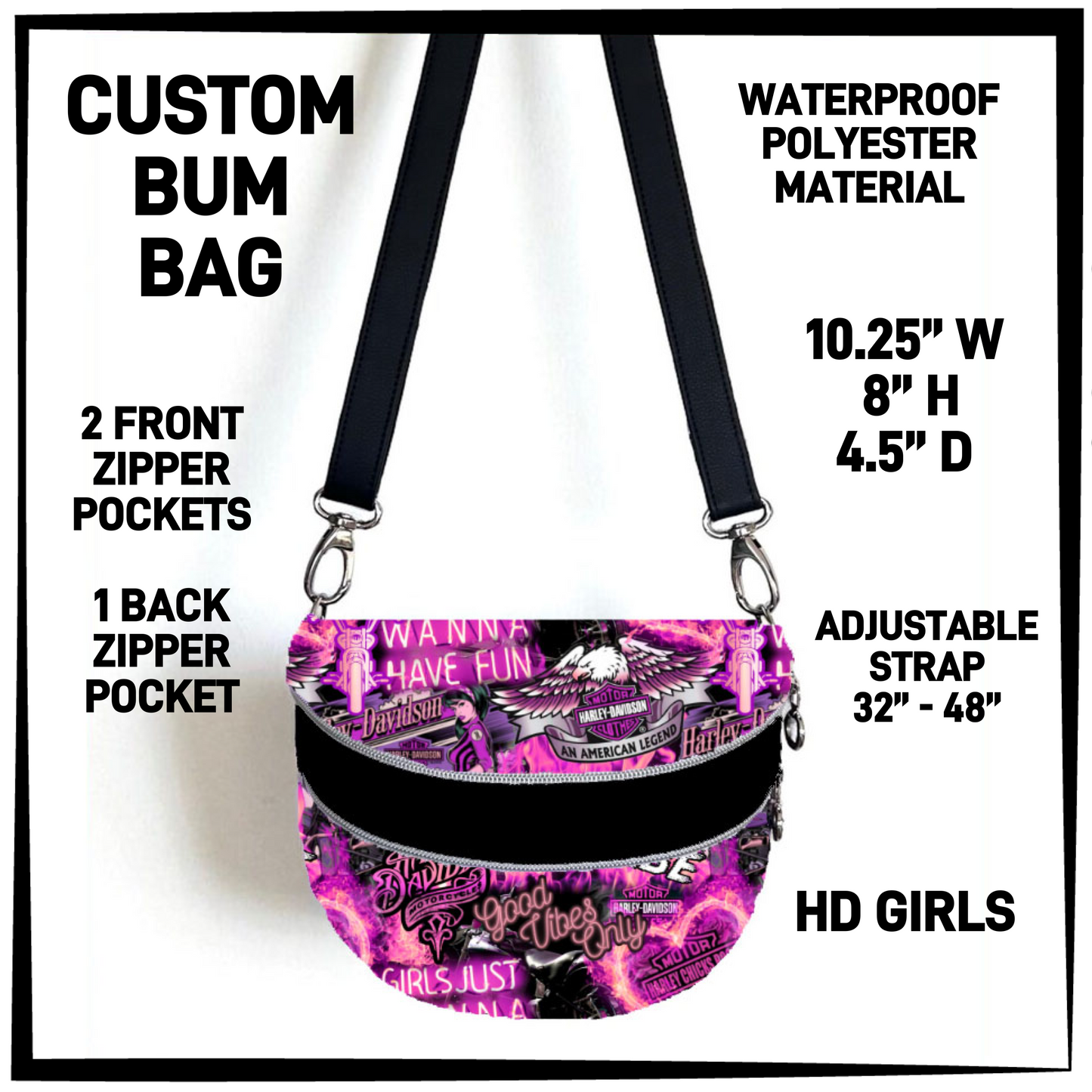 B1BM - HD Girls Bum Bag - Preorder Closing 8/19 ETA: Mid-Oct