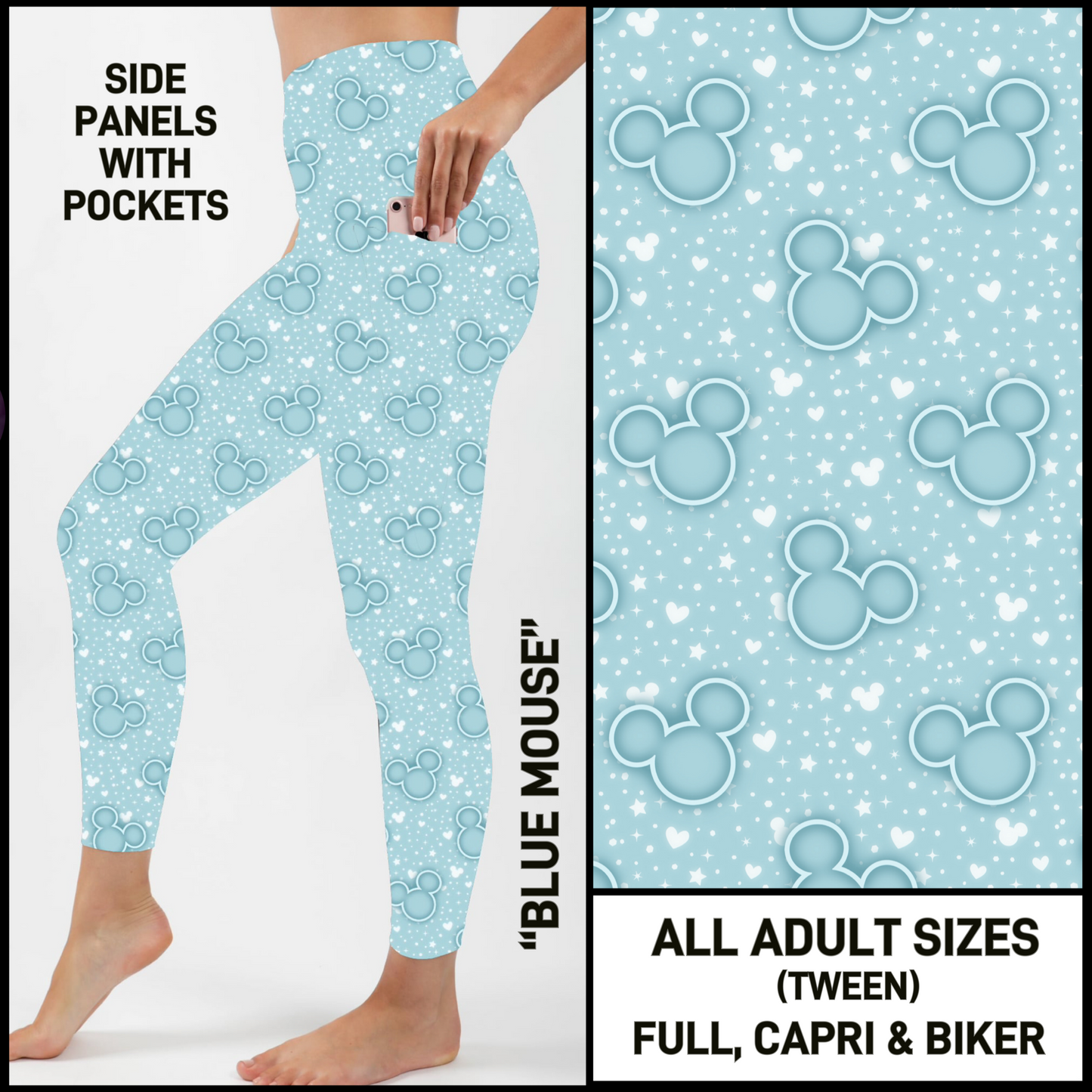 S3PL - Blue Mouse with Side Panel Pockets - Preorder Closing 4/16 ETA: Mid-June