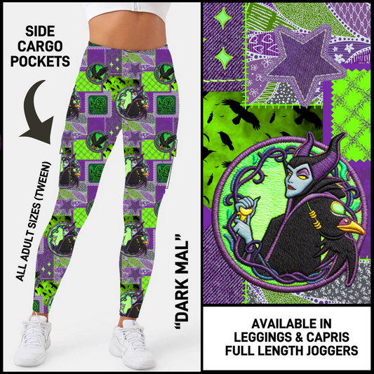 CR2G - Dark Mal Capris/Leggings/Unisex Joggers with Cargo Pockets - Preorder Closing 8/23 ETA: Mid-Oct