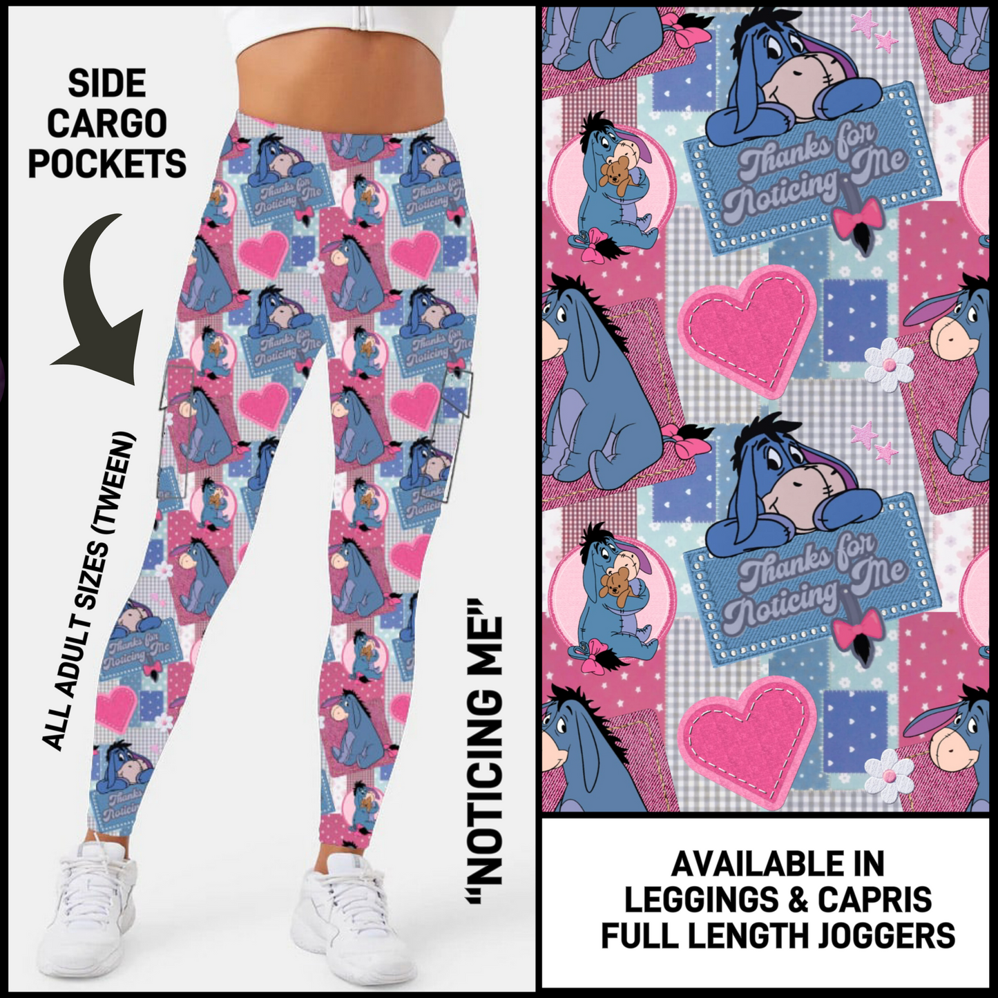 CR2G - Noticing Me Capris/Leggings/Unisex Joggers with Cargo Pockets - Preorder Closing 8/23 ETA: Mid-Oct
