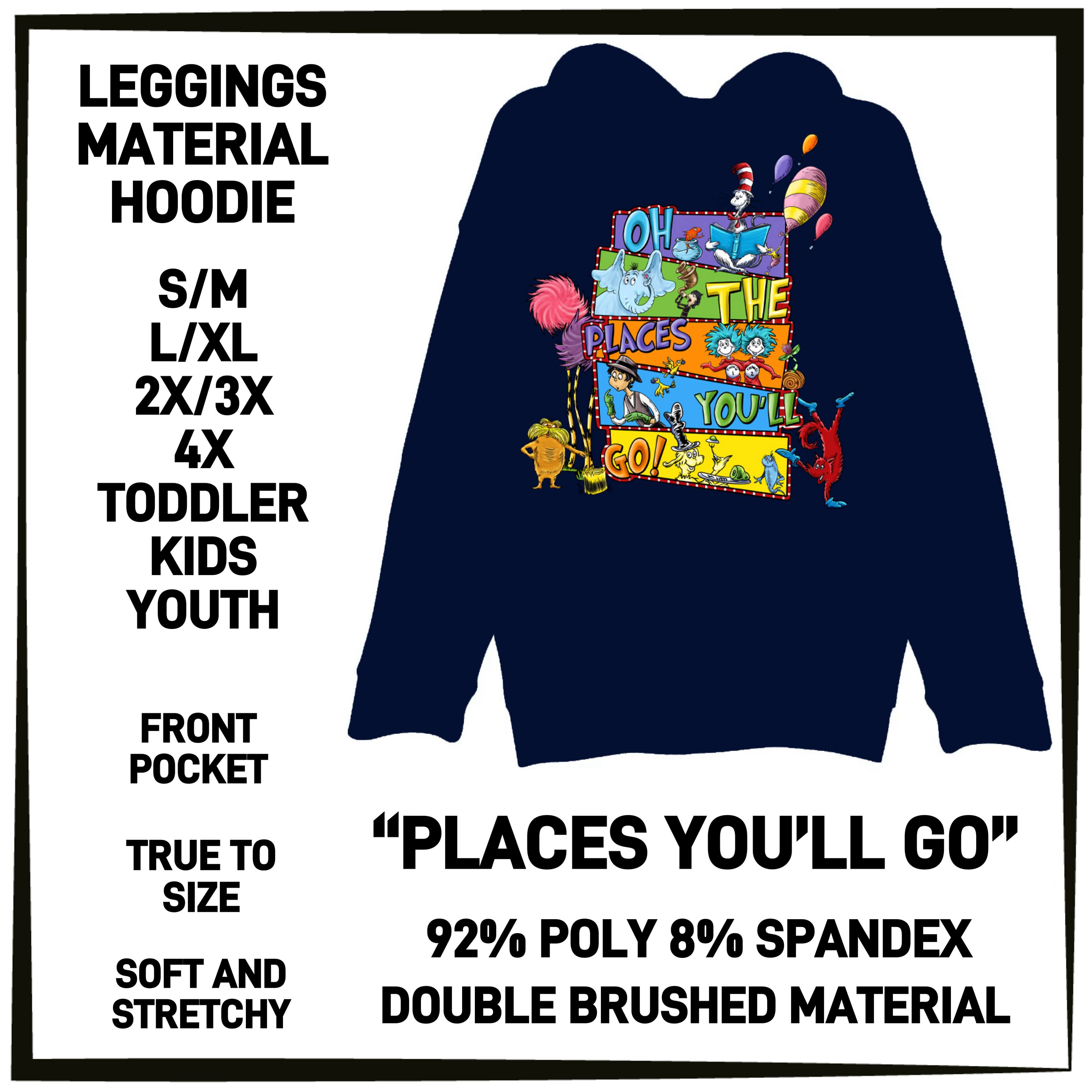 DR2S - Places You'll Go Leggings Material Hoodie - Preorder ETA: Mid-Jan