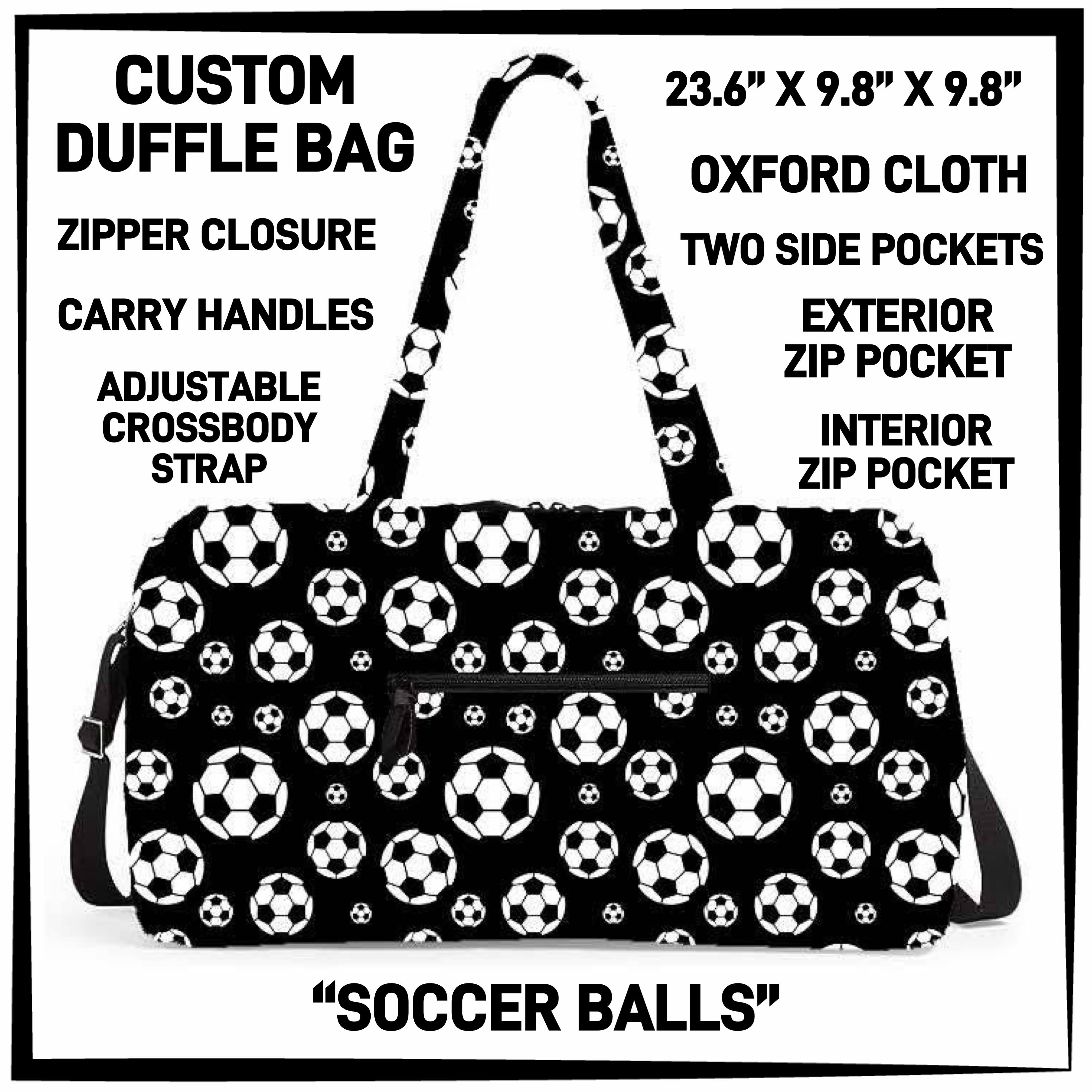 D2FF - Soccer Balls Duffel Bag - Preorder ETA: Early June