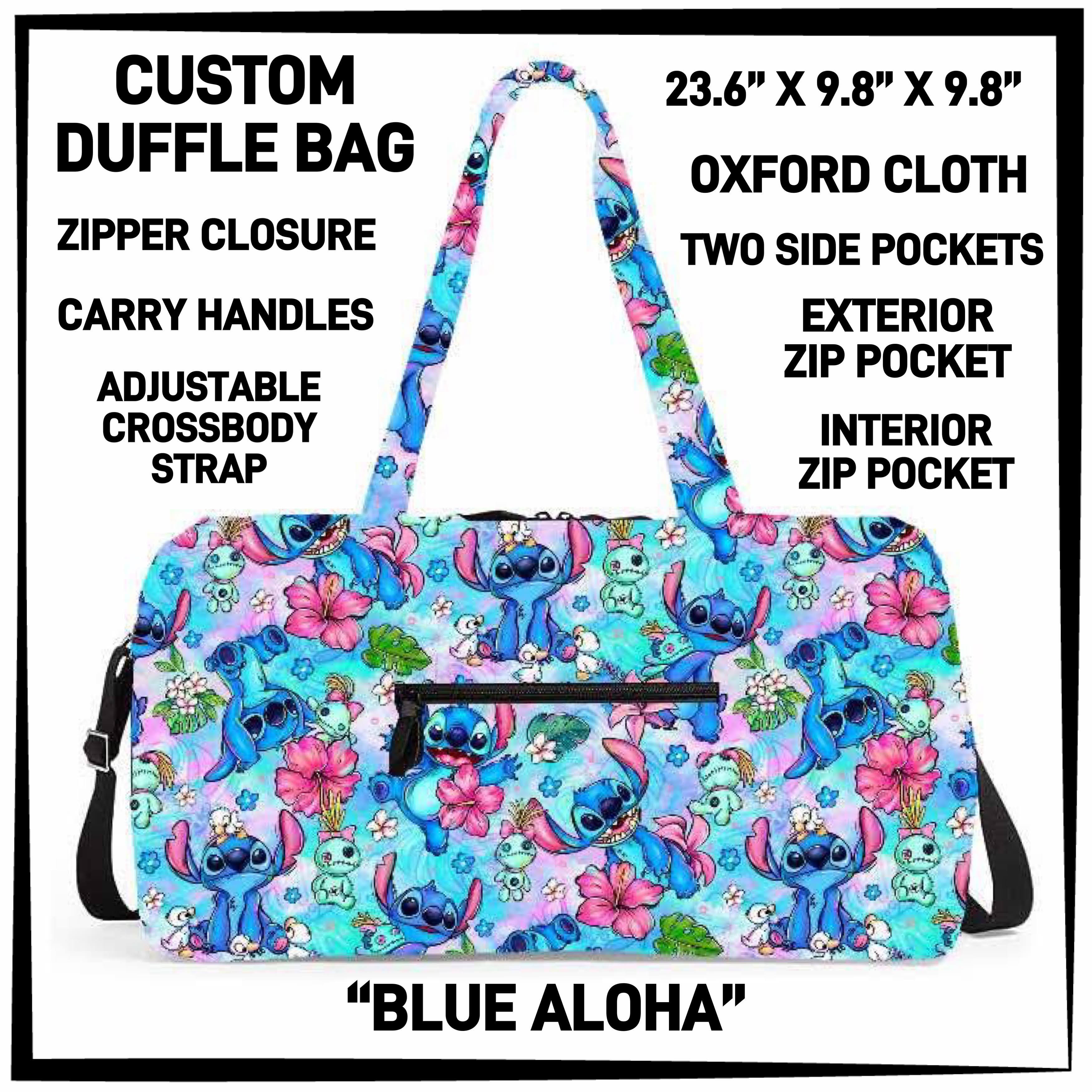 D2FF - Blue Aloha Duffel Bag - Preorder ETA: Early June