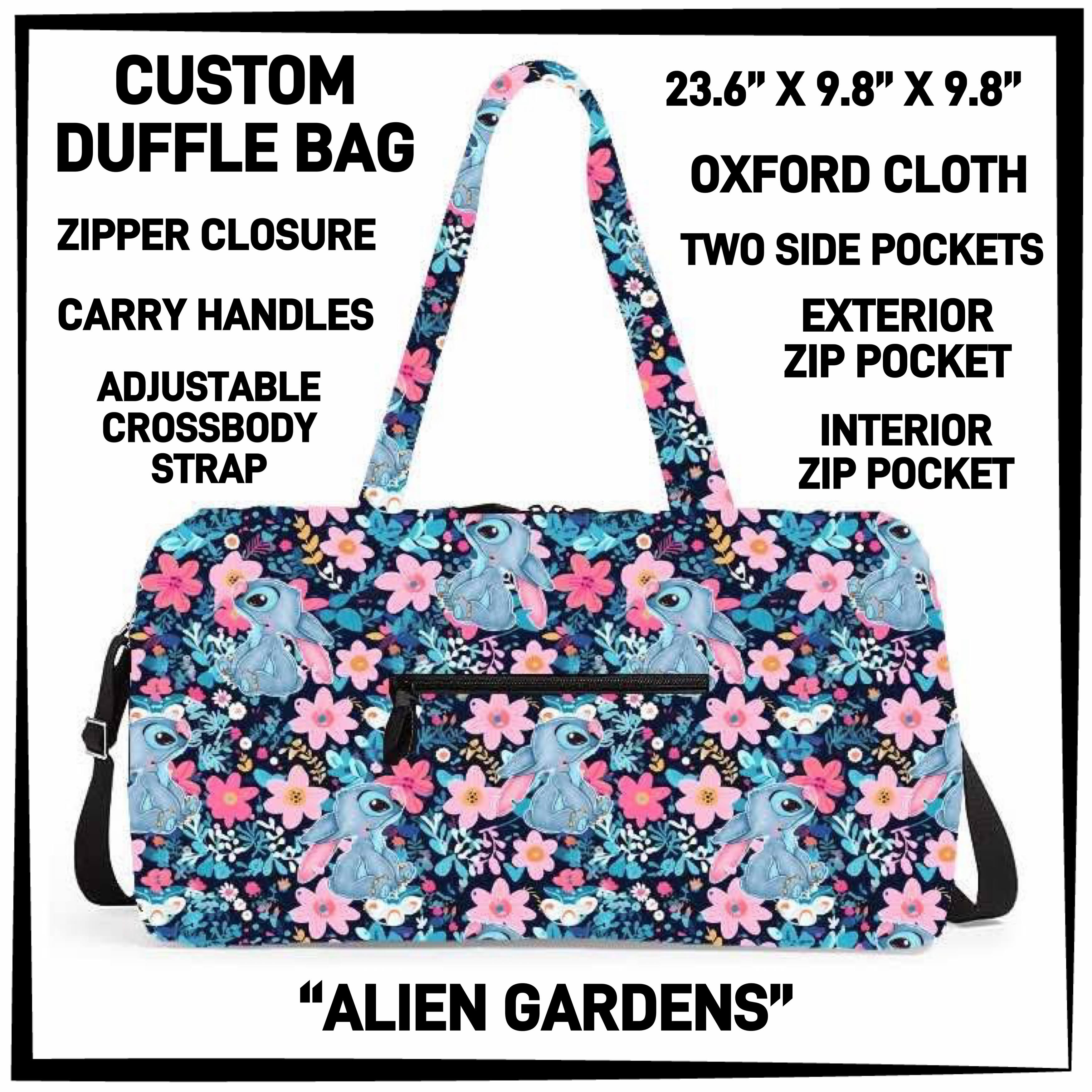 D2FF - Alien Gardens Duffel Bag - Preorder ETA: Early June