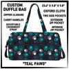 D2FF - Teal Paws Duffel Bag - Preorder ETA: Early June