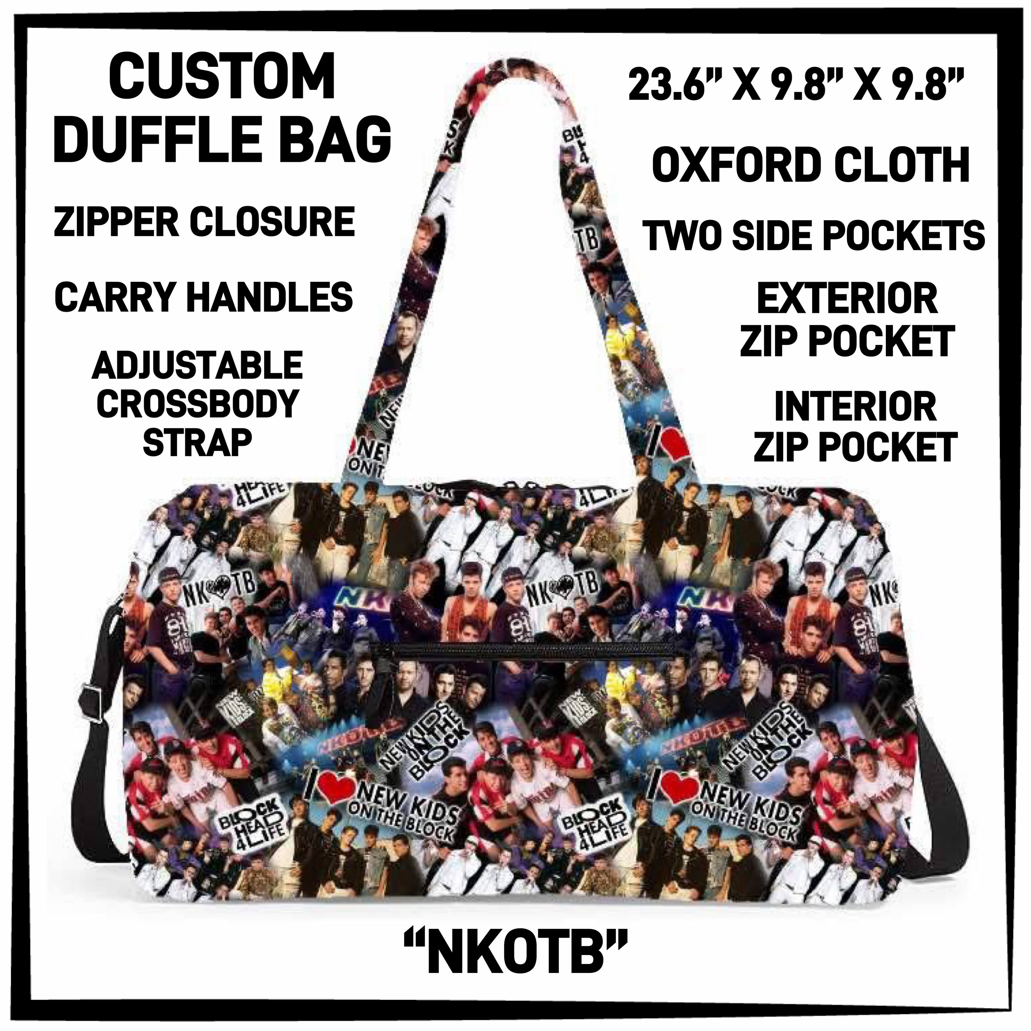 D2FF - NKOTB Duffel Bag - Preorder ETA: Early June