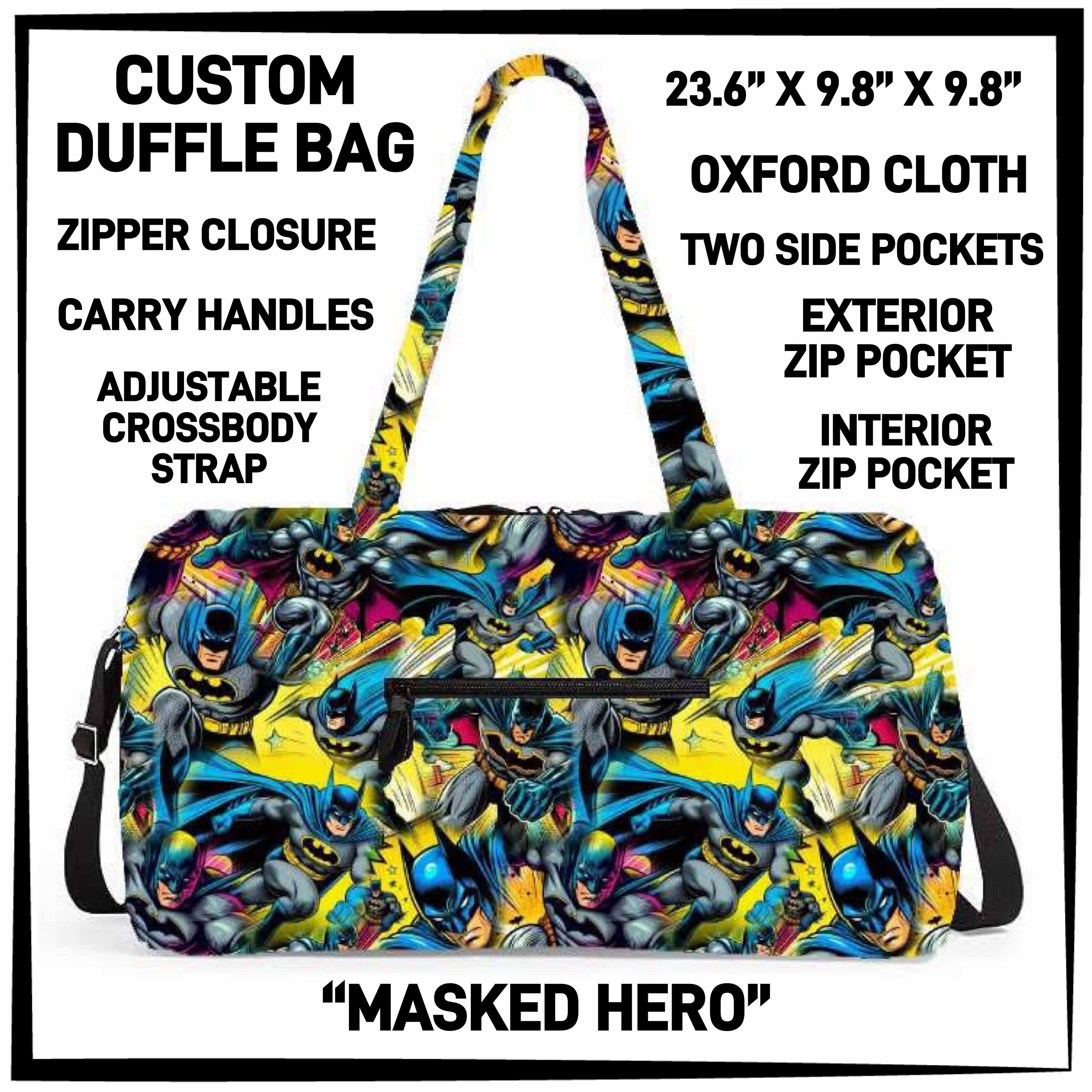 D2FF - Masked Hero Duffel Bag - Preorder ETA: Early June