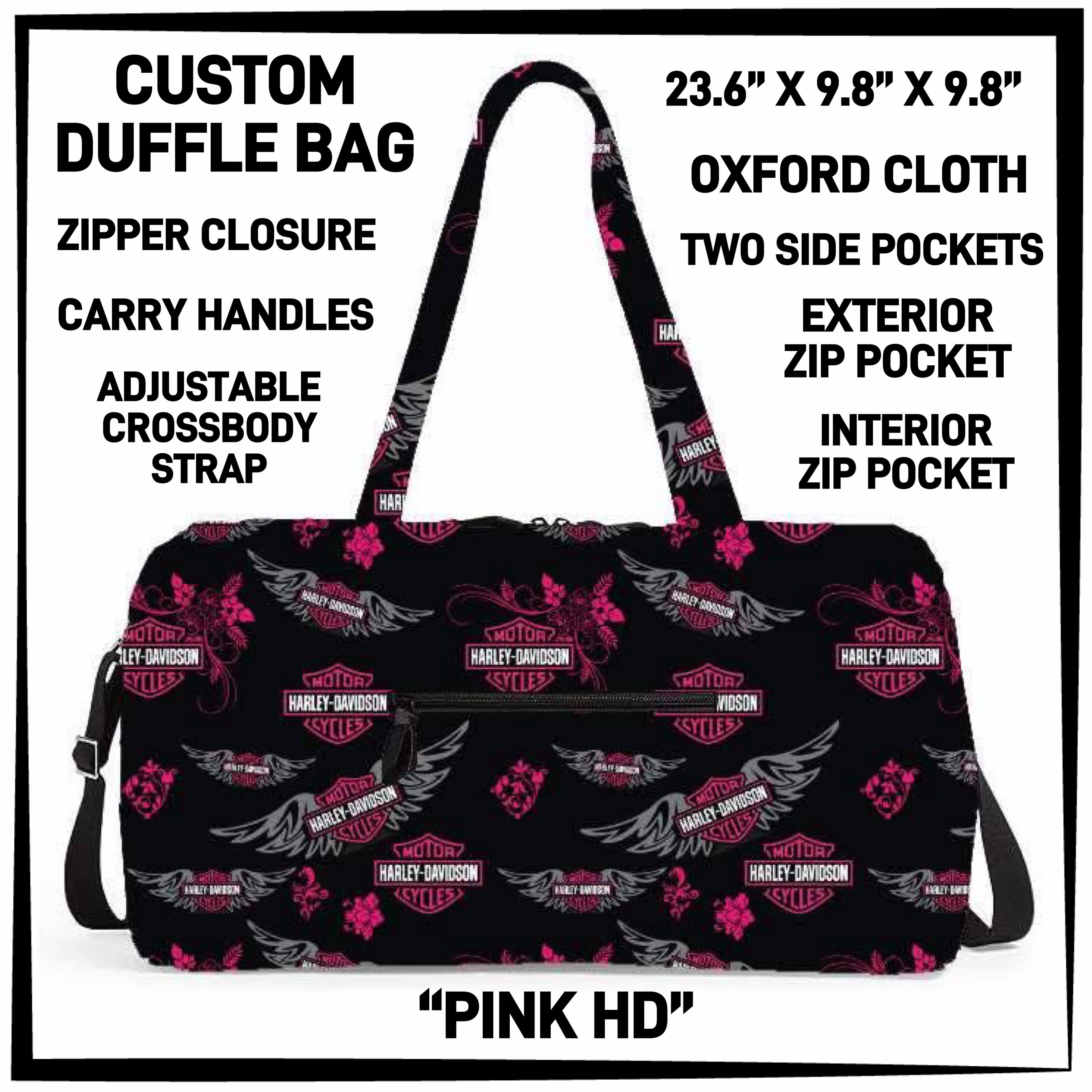 D2FF - Pink HD Duffel Bag - Preorder ETA: Early June