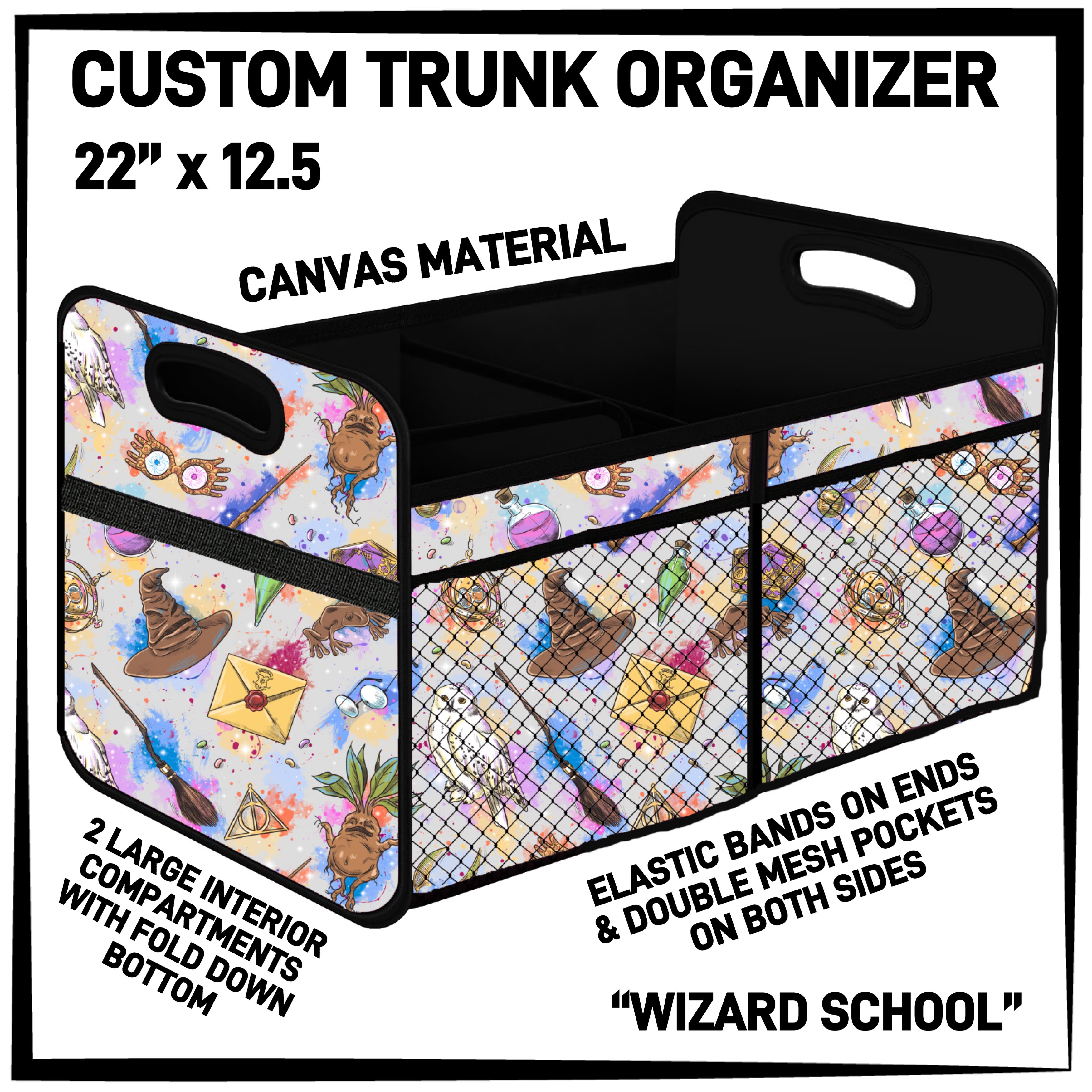 C3TO - Wizard School Car Trunk Organizer - Preorder ETA: Mid-Jan