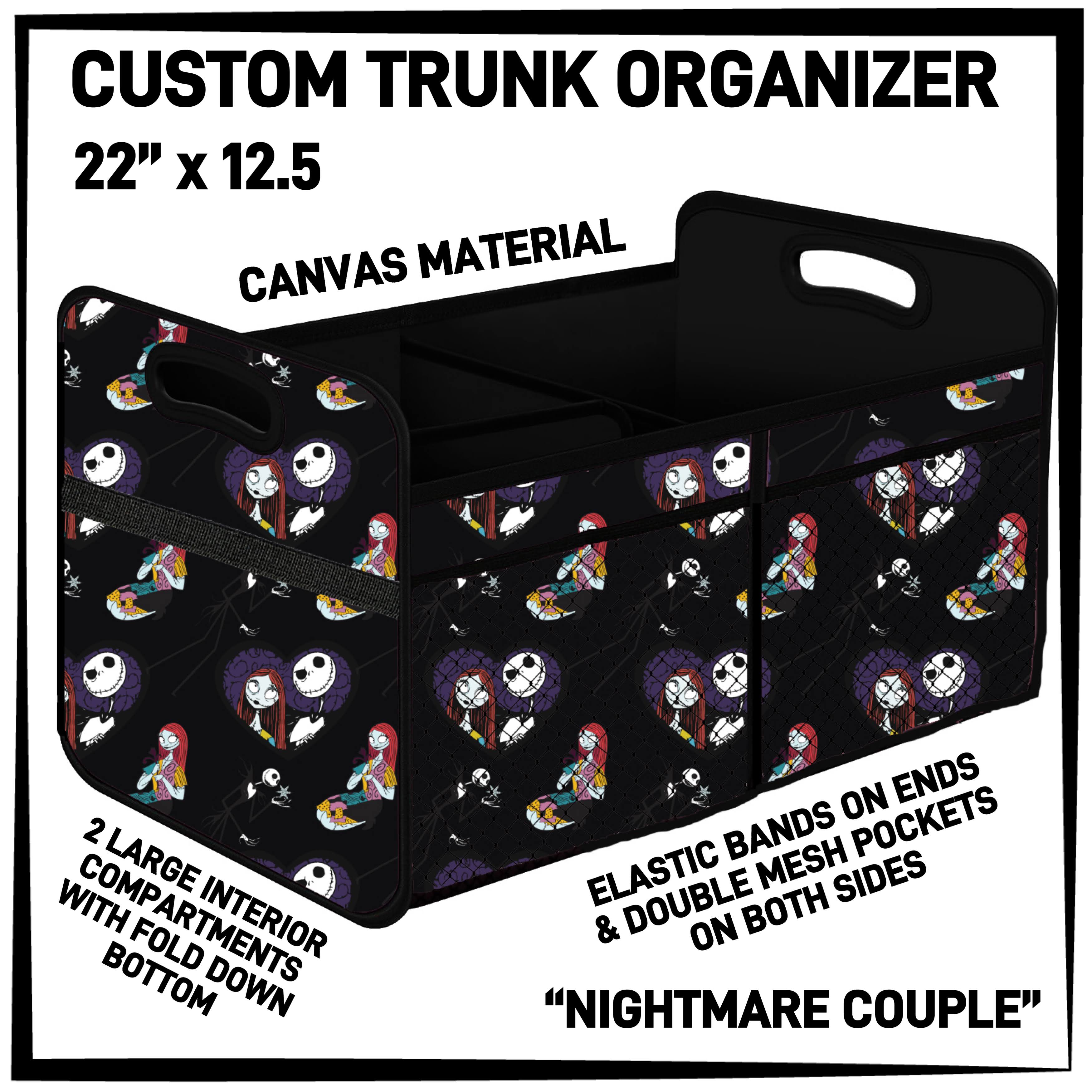 C3TO - Nightmare Couple Car Trunk Organizer - Preorder ETA: Mid-Jan