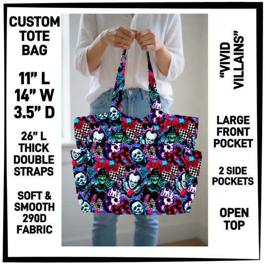 CT8B - Vivid Villains Custom Tote Bag - Preorder Closing 4/23 ETA: Late June