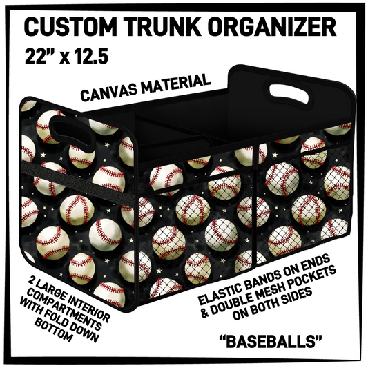 TR9O - Baseballs Trunk Organizer - Preorder Closing 5/5 ETA: Early July
