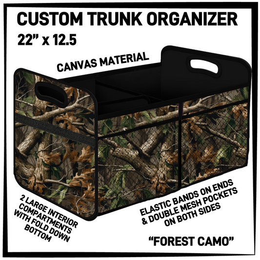 TR9O - Forest Camo Trunk Organizer - Preorder Closing 5/5 ETA: Early July