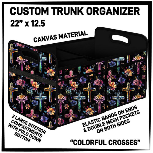 TR9O - Colorful Crosses Trunk Organizer - Preorder Closing 5/5 ETA: Early July