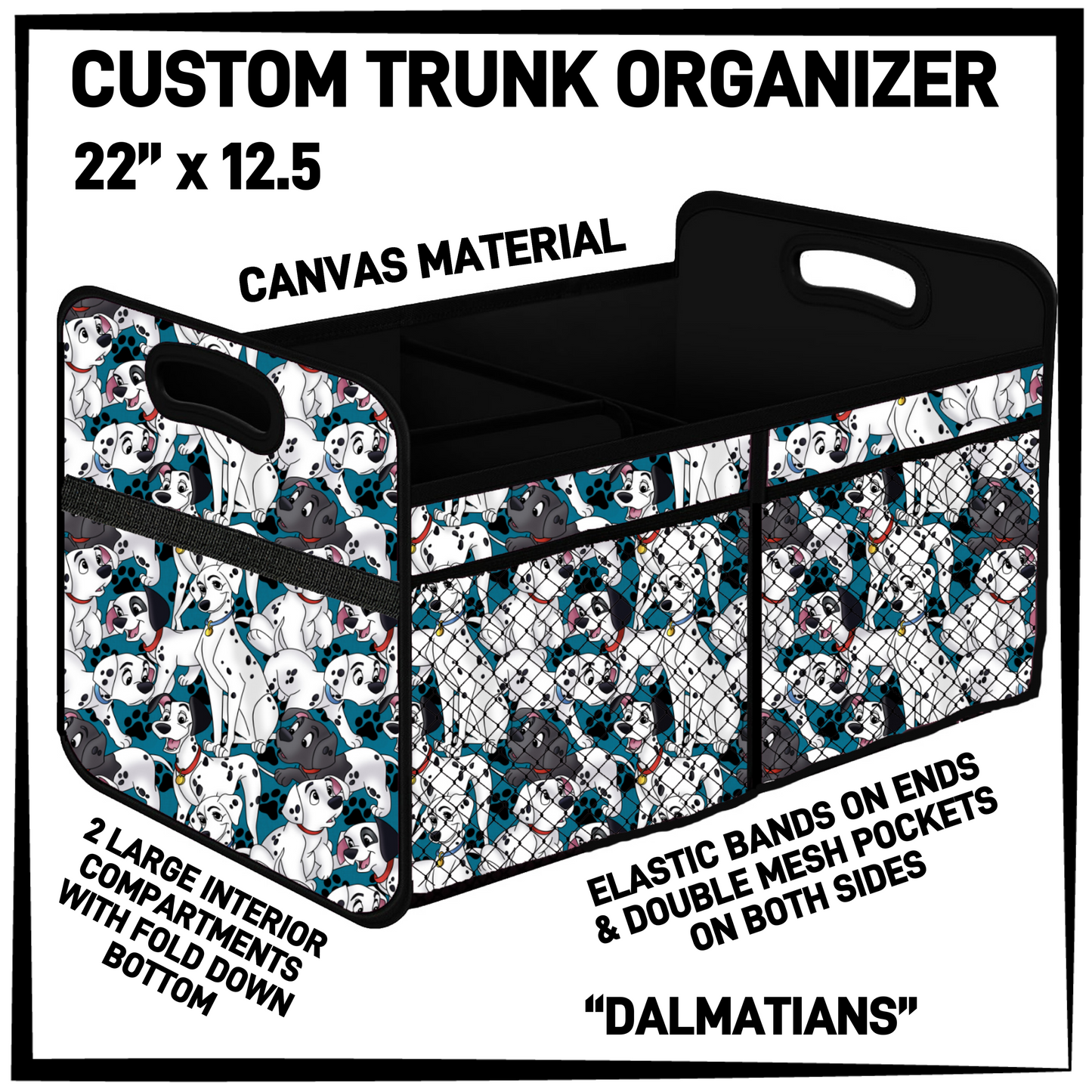 TR9O - Dalmatians Trunk Organizer - Preorder Closing 5/5 ETA: Early July