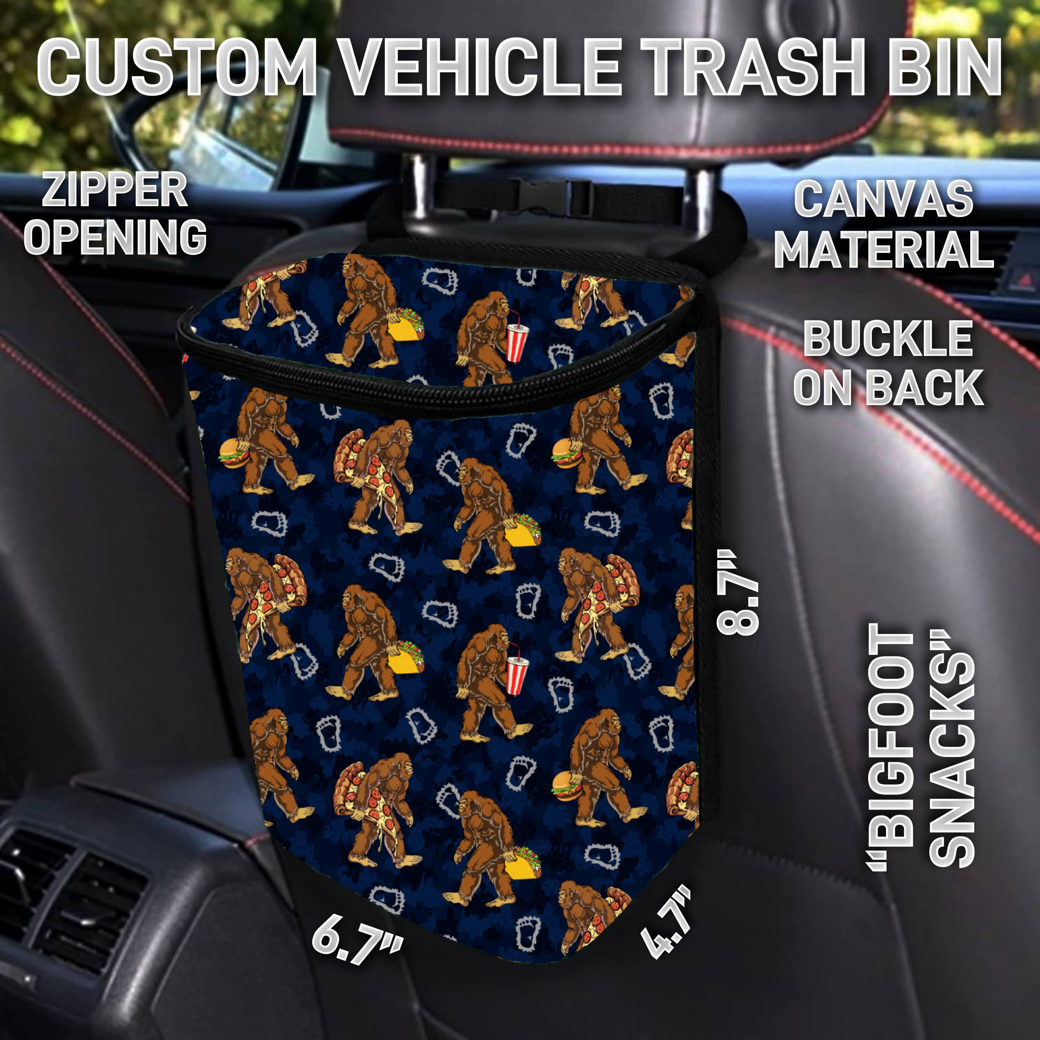 VT2B - Bigfoot Snacks Car Trash Bins - Preorder ETA: Early Feb