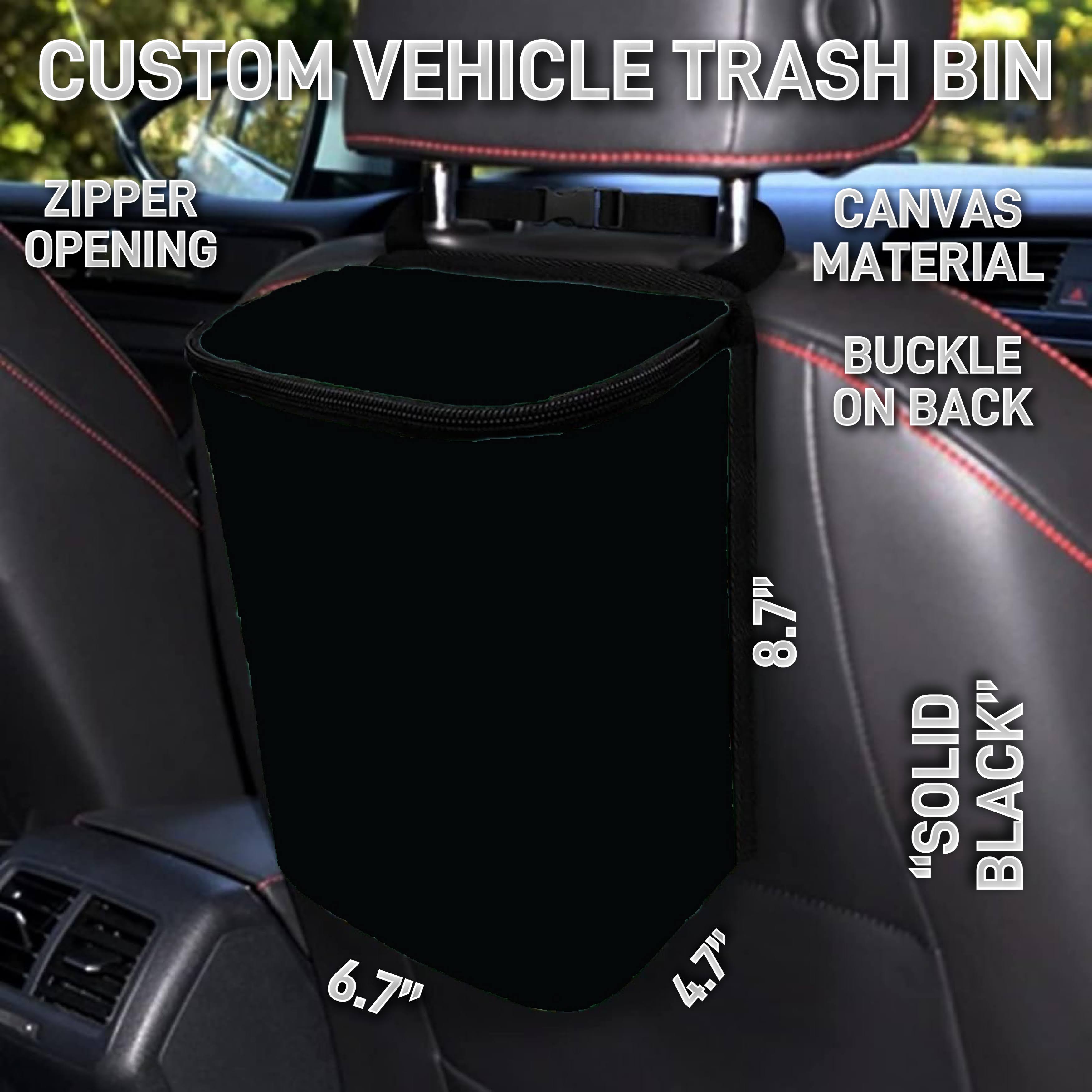 VT2B - Solid Black Car Trash Bins - Preorder ETA: Early Feb