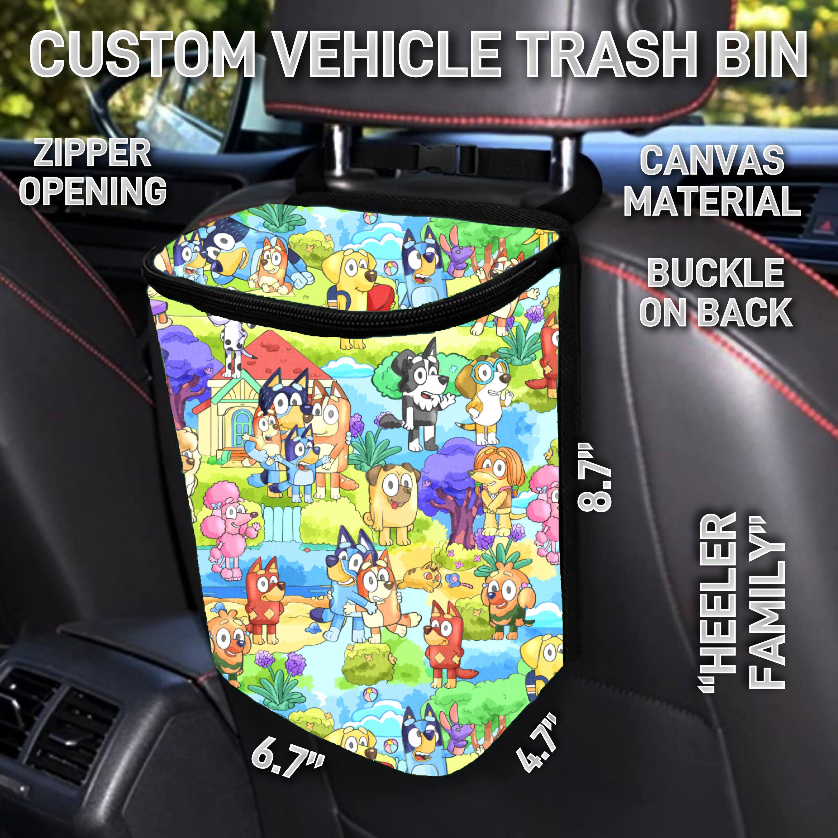 VT2B - Heeler Family Car Trash Bins - Preorder ETA: Early Feb