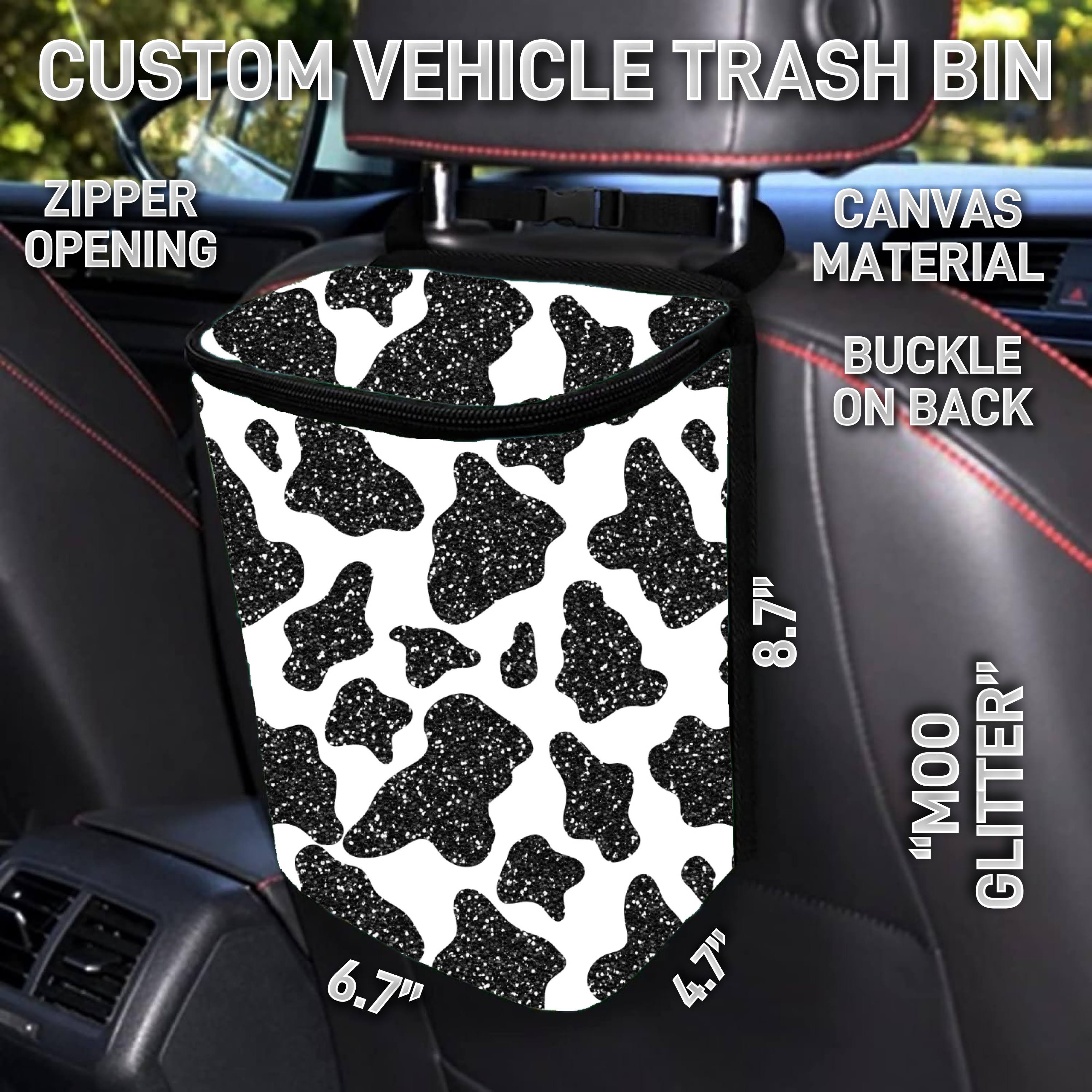 VT2B - Moo Glitter Car Trash Bins - Preorder ETA: Early Feb