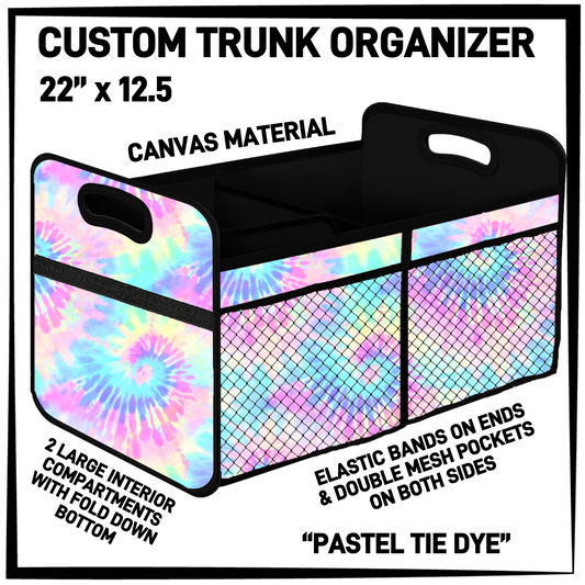 TR9O - Pastel Tie Dye Trunk Organizer - Preorder Closing 5/5 ETA: Early July