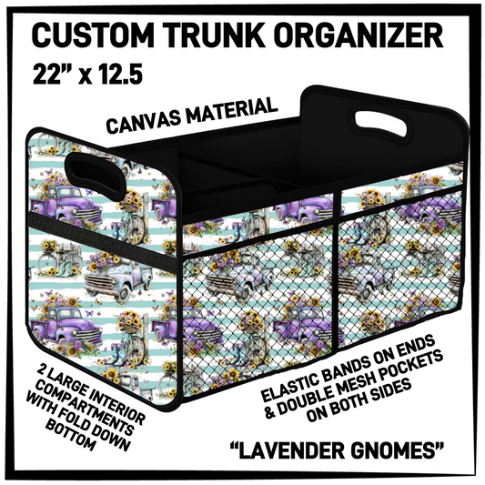 TR9O - Lavender Gnomes Trunk Organizer - Preorder Closing 5/5 ETA: Early July