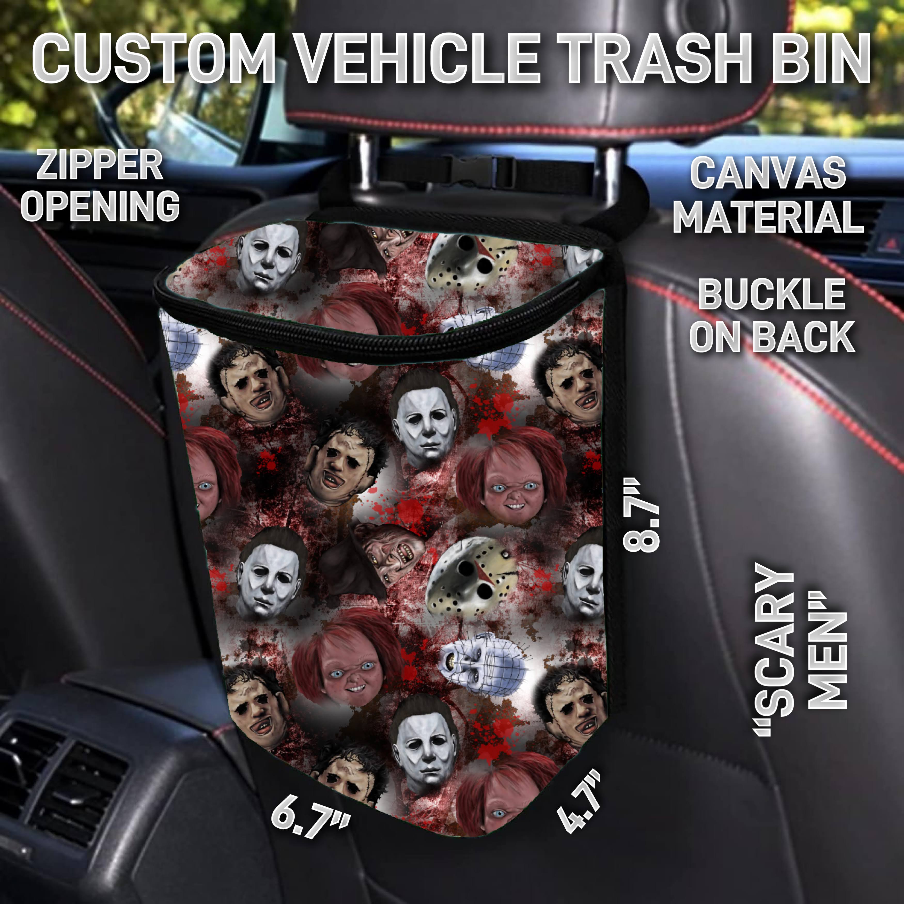 VT2B - Scary Men Car Trash Bins - Preorder ETA: Early Feb