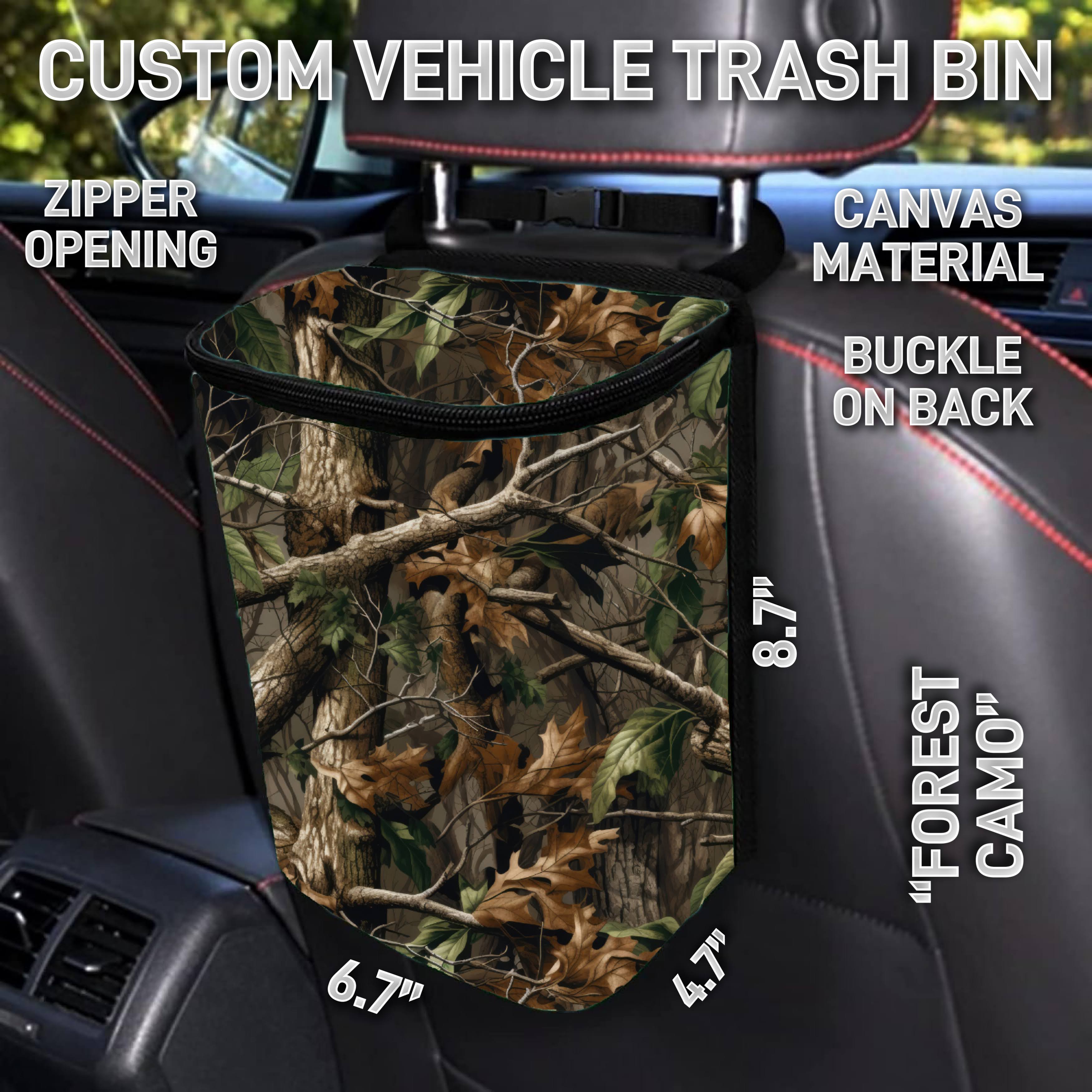 VT2B - Forest Camo Car Trash Bins - Preorder ETA: Early Feb