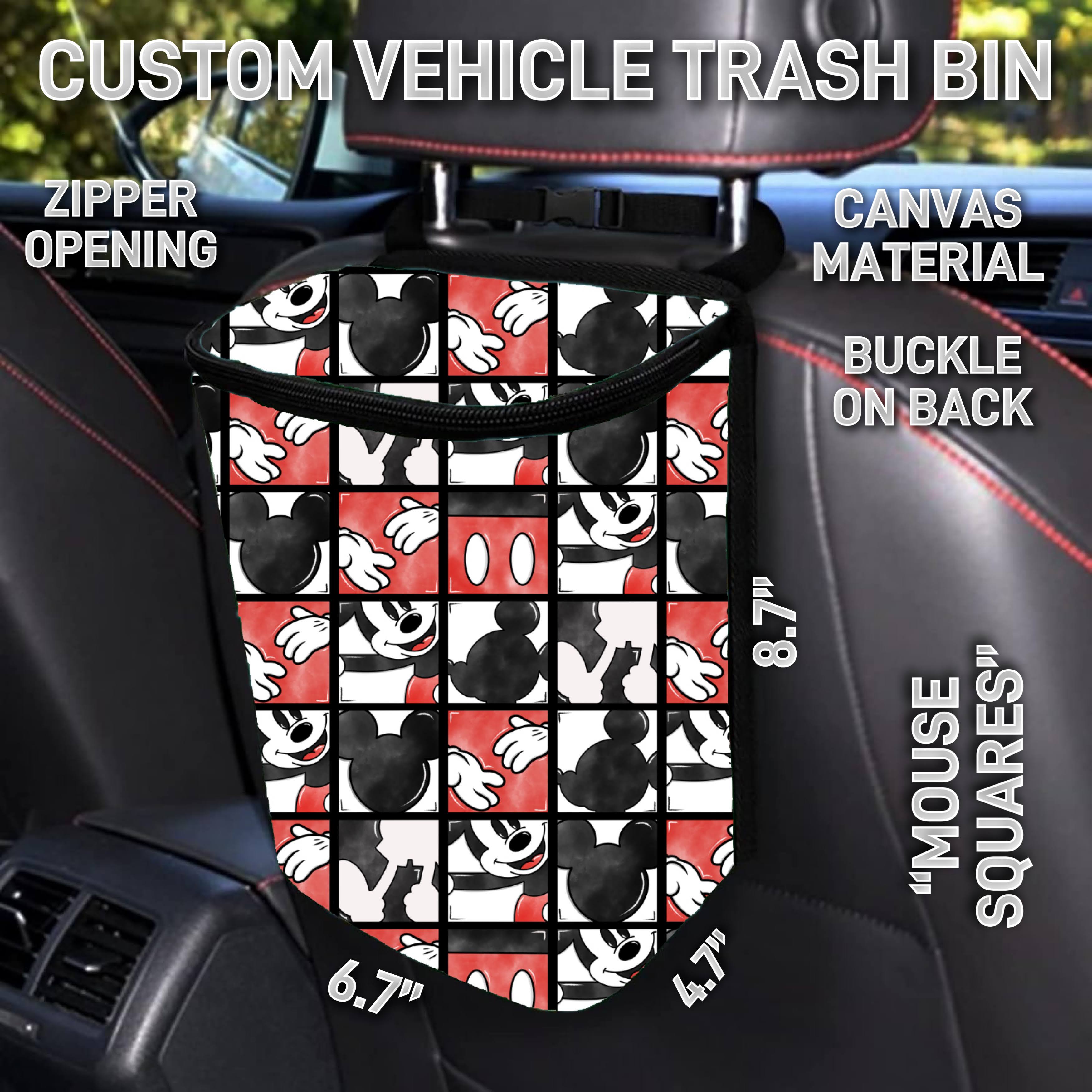 VT2B - Mouse Squares Car Trash Bins - Preorder ETA: Early Feb